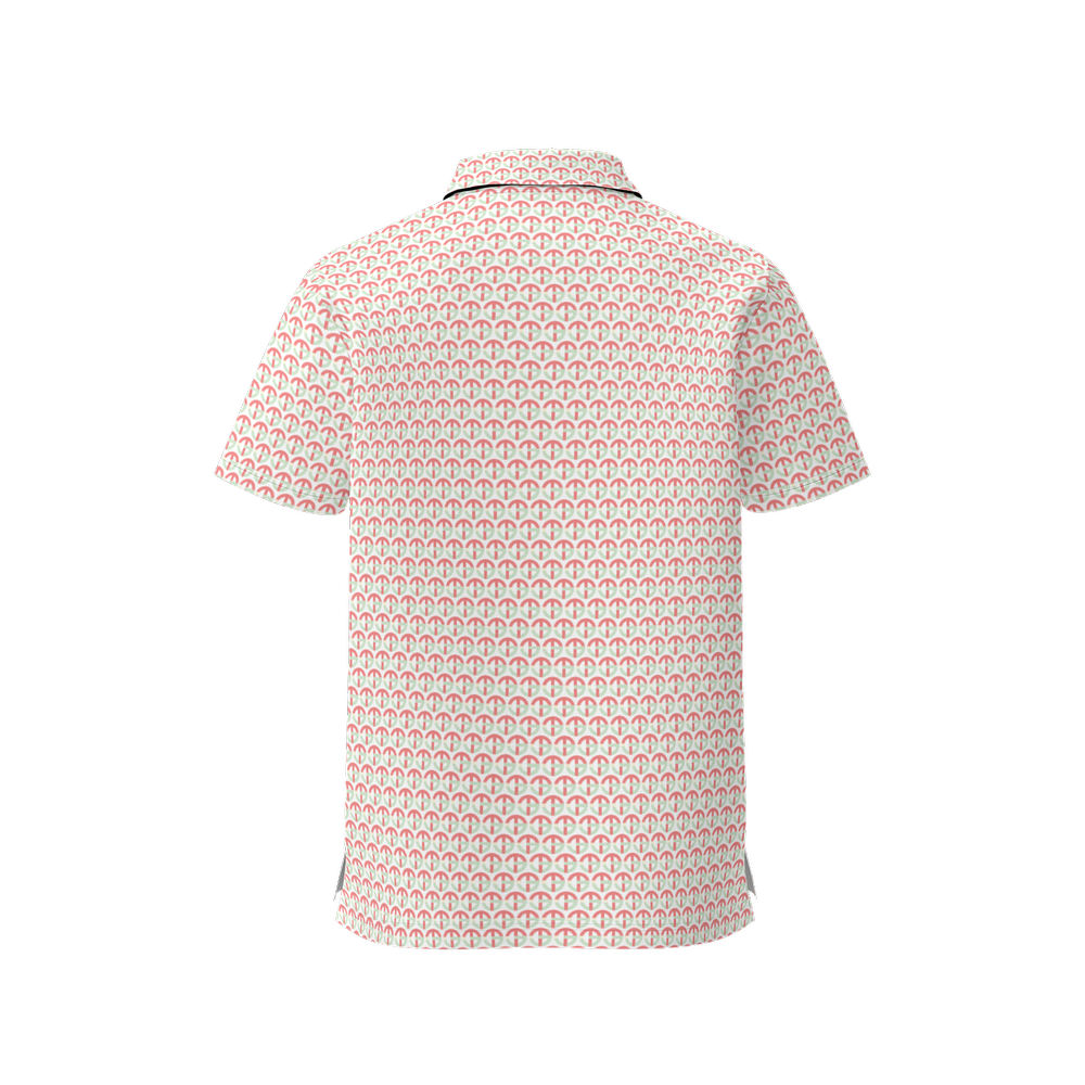 TONY G Women's Classic Fit Polo Shirt, adorned with the TG Logo #4 Monogram Pattern