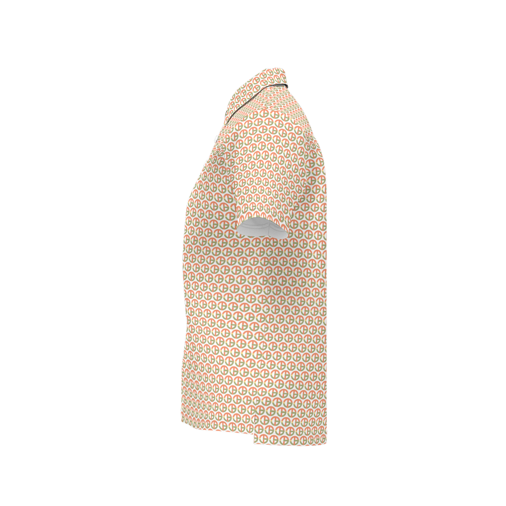 TONY G Women's Classic Fit Polo Shirt, adorned with the TG Logo #1 Monogram Pattern