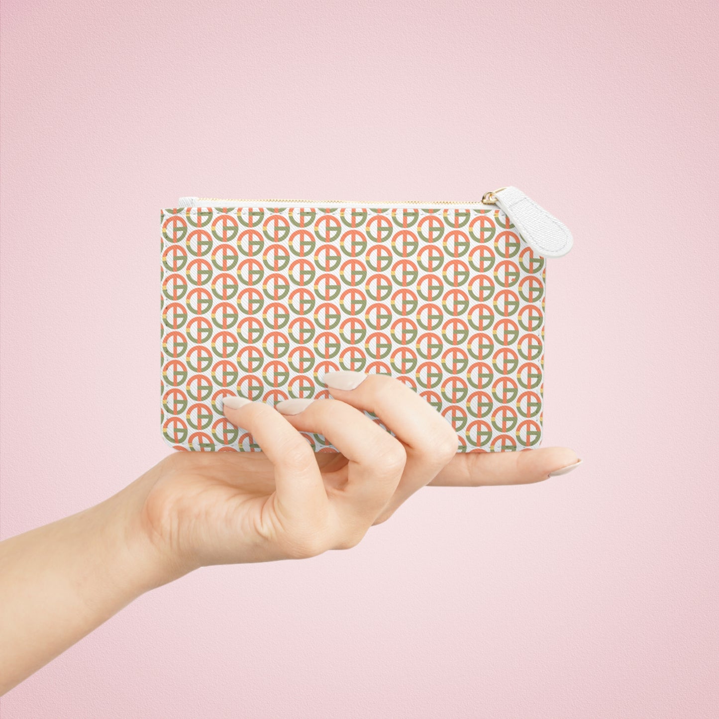 TONY G Mini Clutch Bag, adorned with the TG Logo Vintage #1 Monogram Pattern