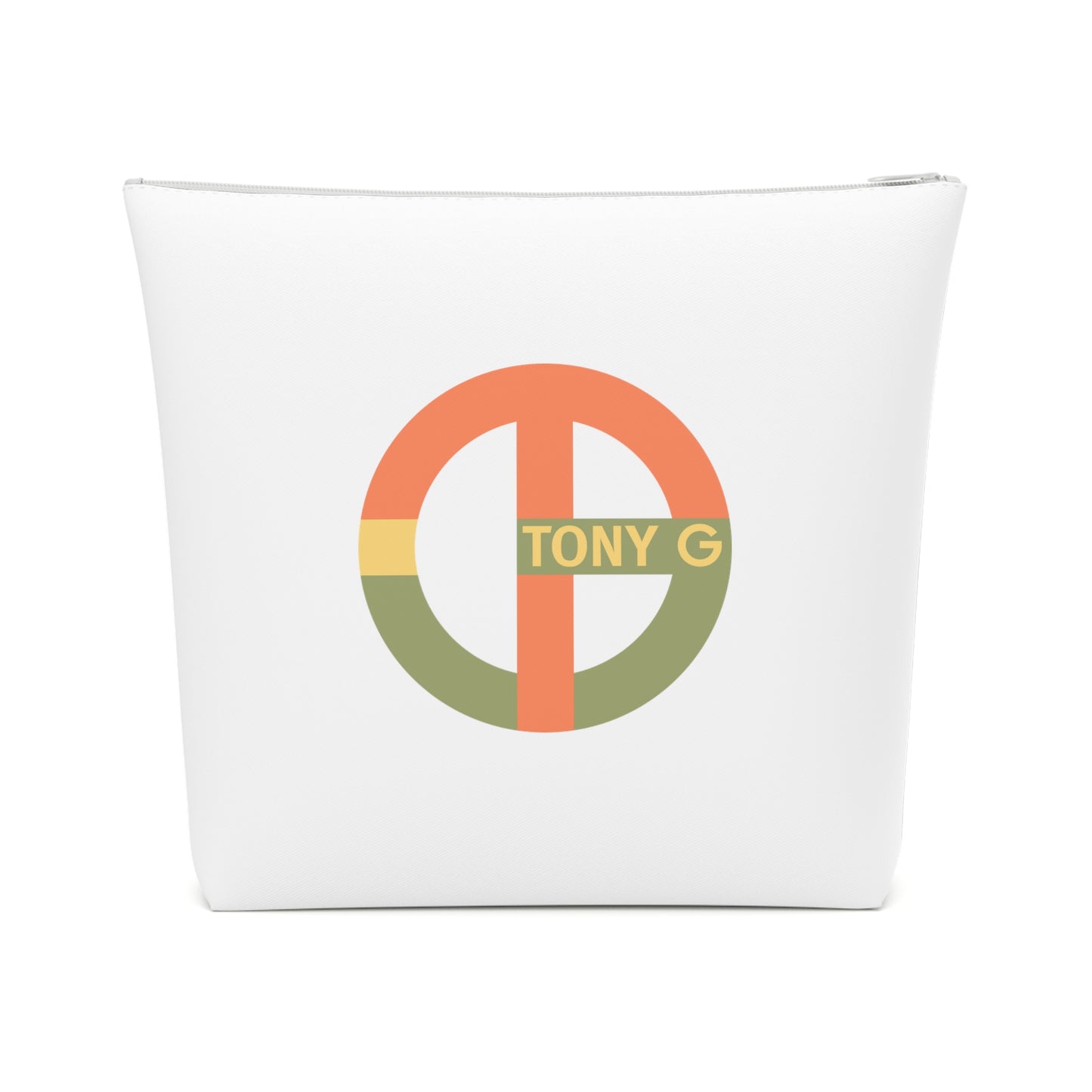 TONY G Cotton Cosmetic Bag, adorned with the TG Logo Vintage #1 Monogram