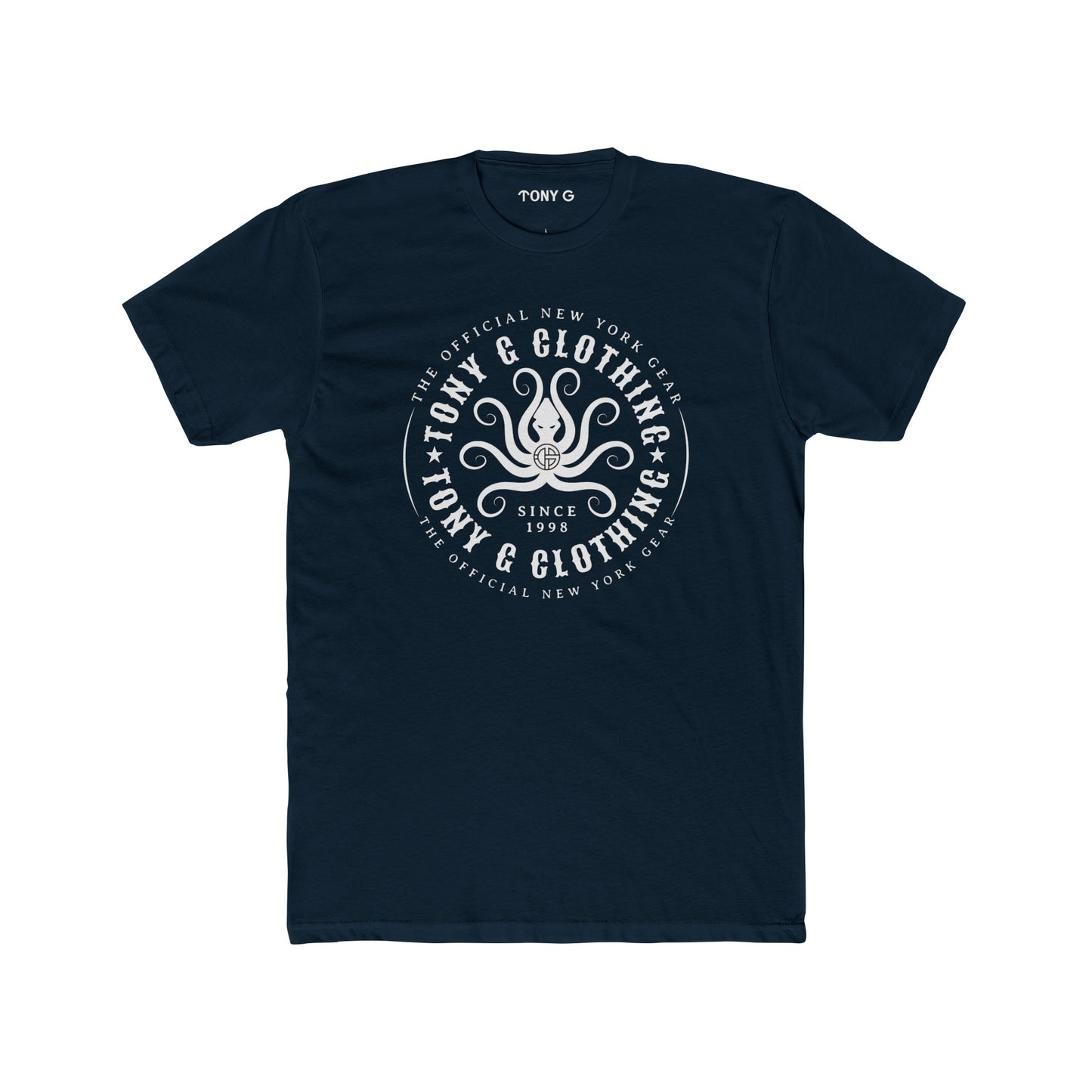 TONY Gamochonia 1 Men's Cotton Crew Tee, featuring the TONY Gamochonia 1 design