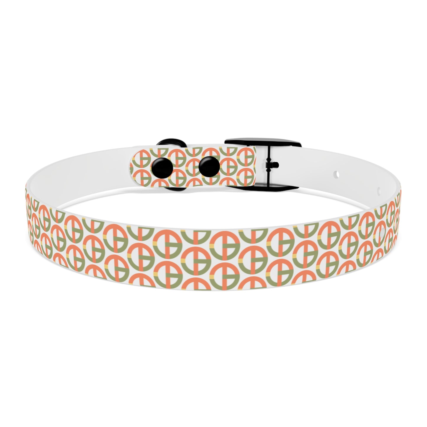 TONY G Dog Collar, featuring the TG Logo #1 Monogram Pattern