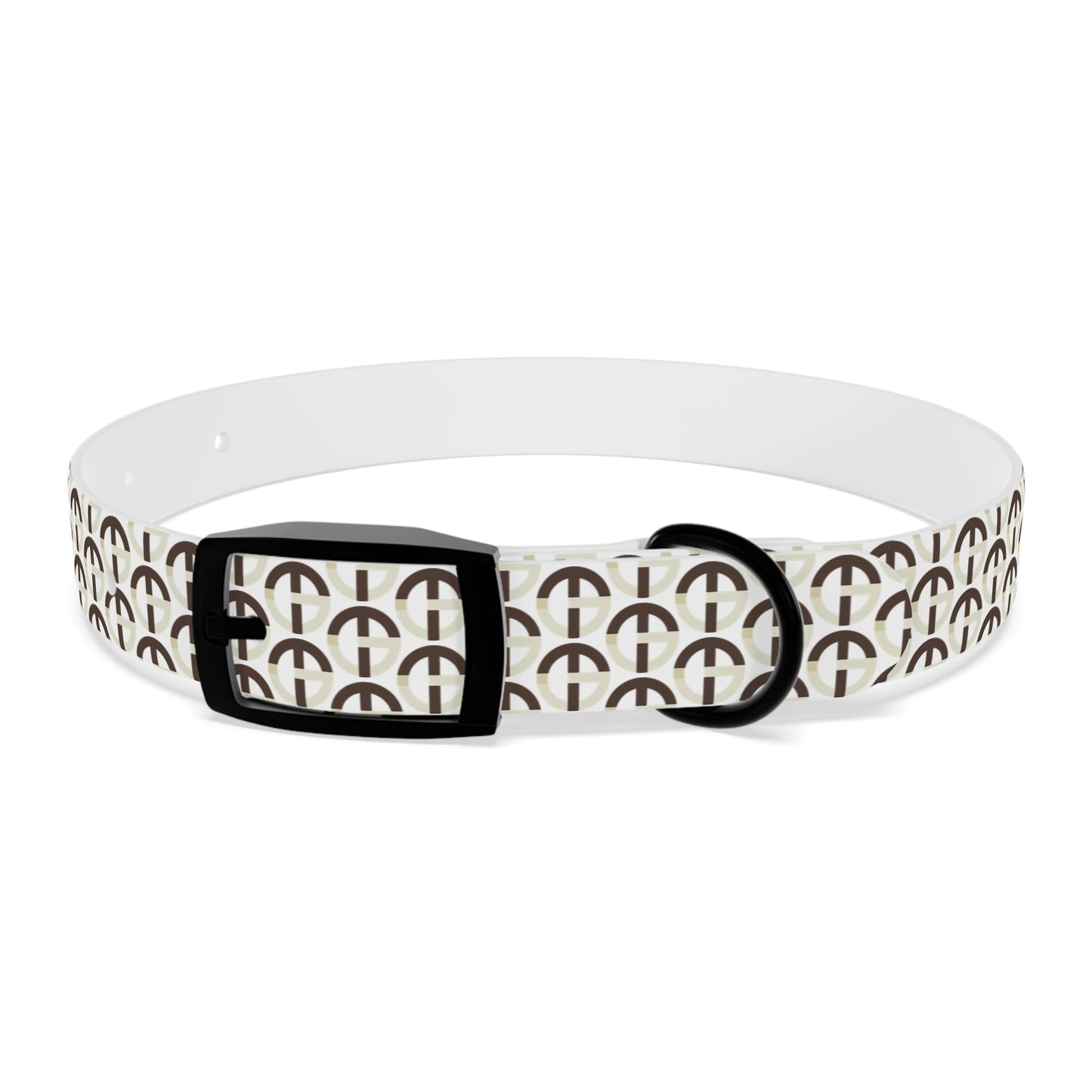 TONY G Dog Collar, featuring the TG Logo #2 Monogram Pattern