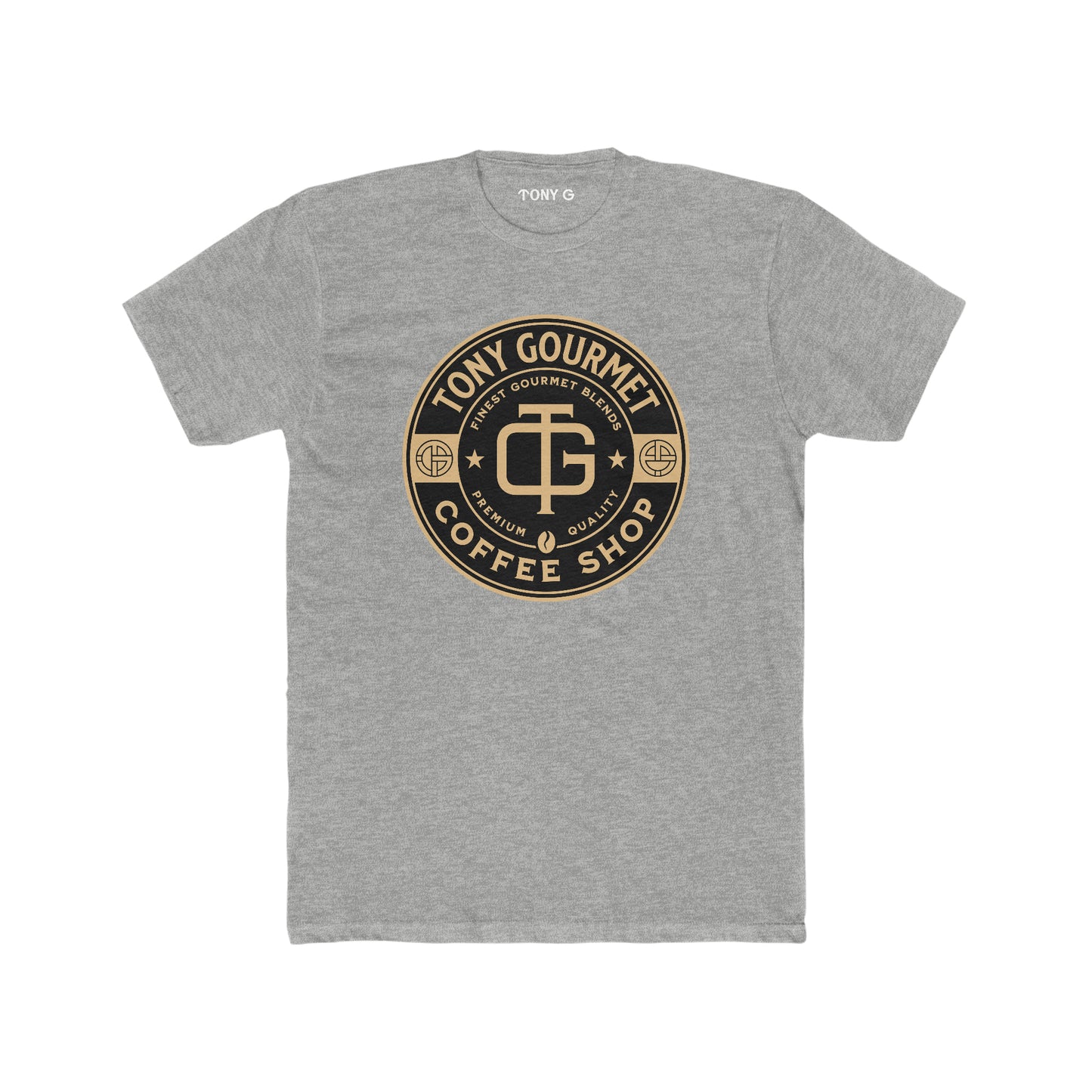 TONY Gourmet Men's Cotton Crew Tee, featuring the TONY Gourmet design