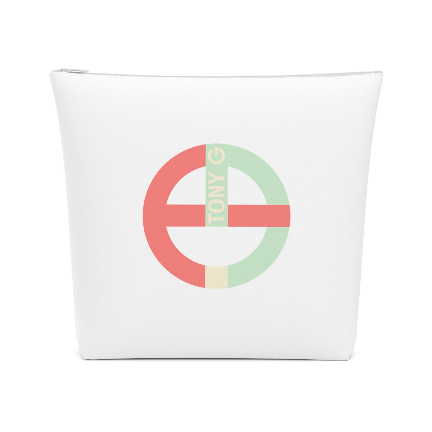 TONY G Cotton Cosmetic Bag, adorned with the TG Logo Vintage #4 Monogram