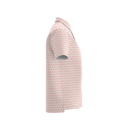 TONY G Women's Classic Fit Polo Shirt, adorned with the TG Logo #11 Monogram Pattern