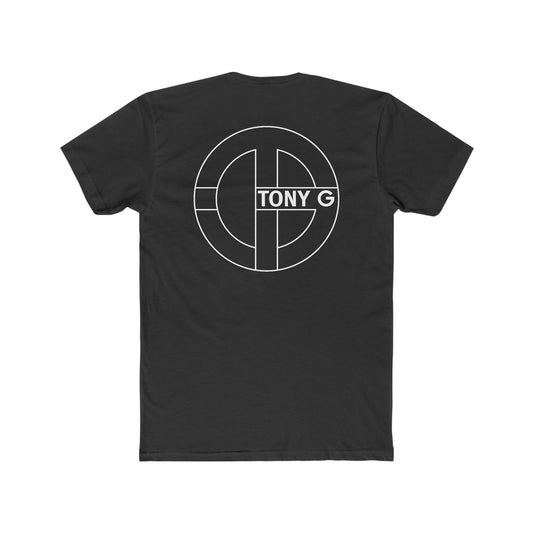 TONY G Men's Cotton Crew Tee, featuring the TONY G Logo & TG Logo Outline