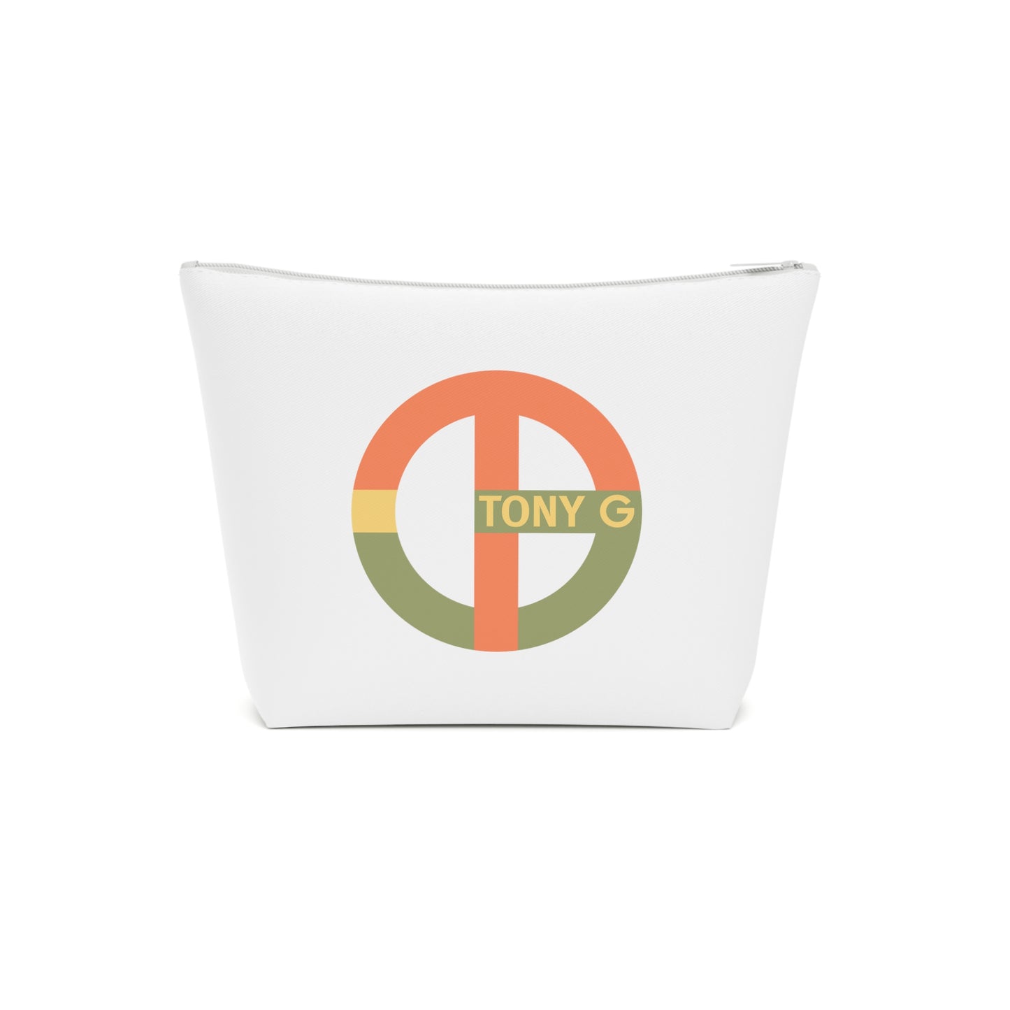 TONY G Cotton Cosmetic Bag, adorned with the TG Logo Vintage #1 Monogram