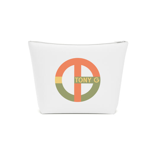 TONY G Cotton Cosmetic Bag, adorned with the TG Logo Vintage #1 Monogram