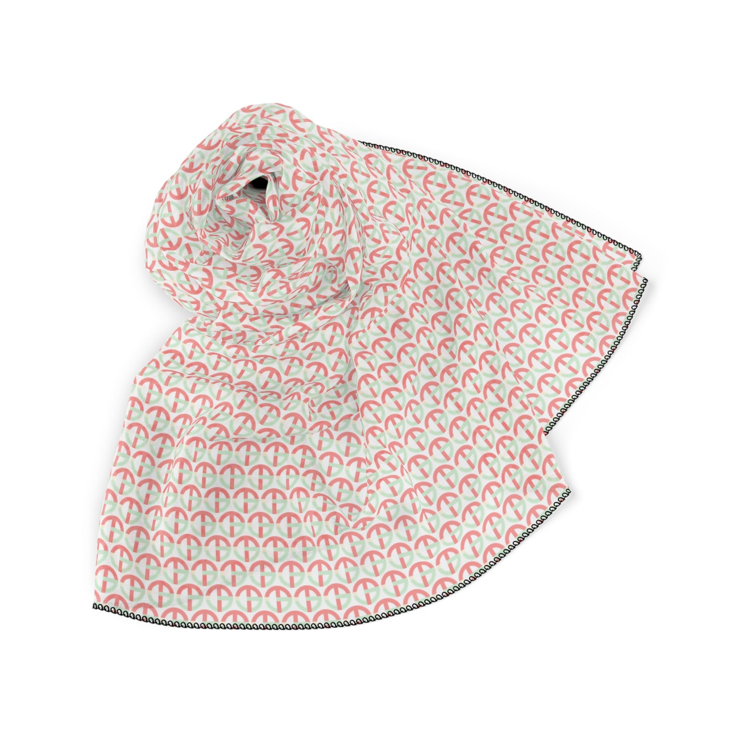 TONY G Scarf, adorned with the TG Logo #4 Monogram Pattern