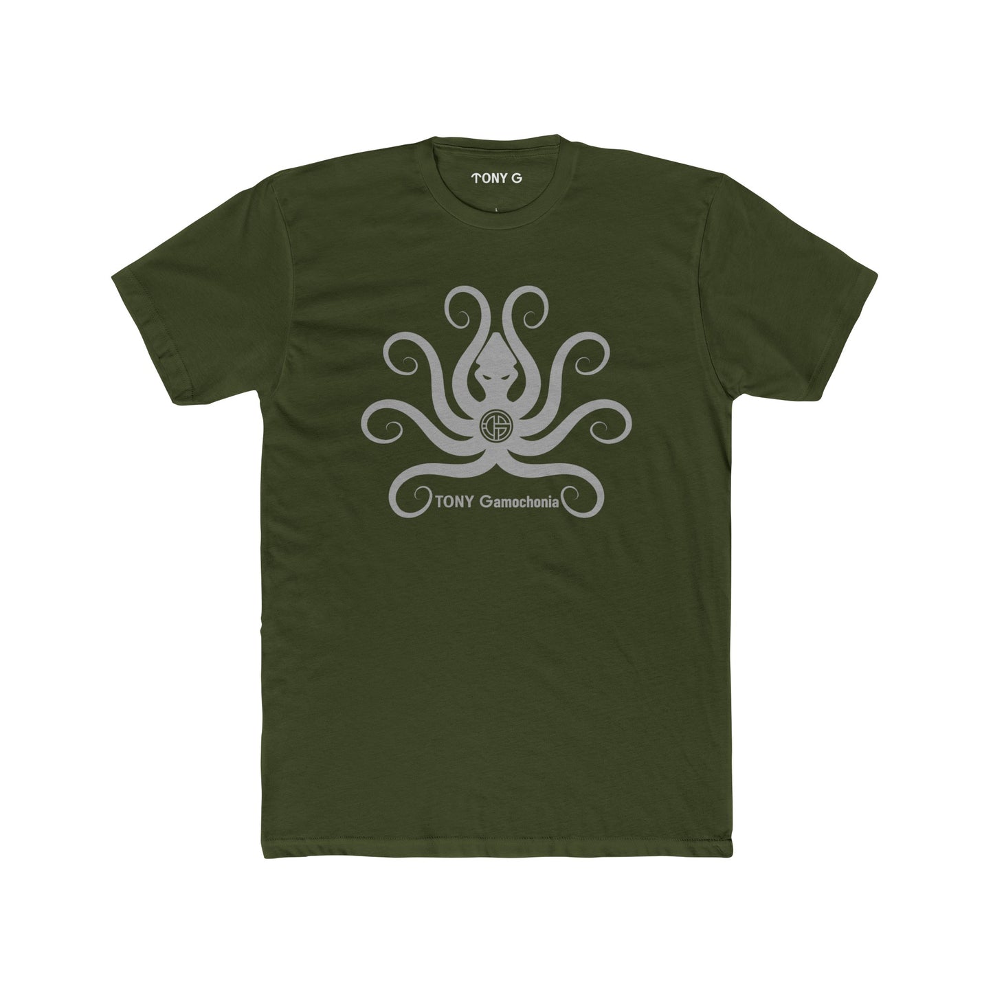 TONY Gamochonia 2 Men's Cotton Crew Tee, featuring the TONY Gamochonia 2 design