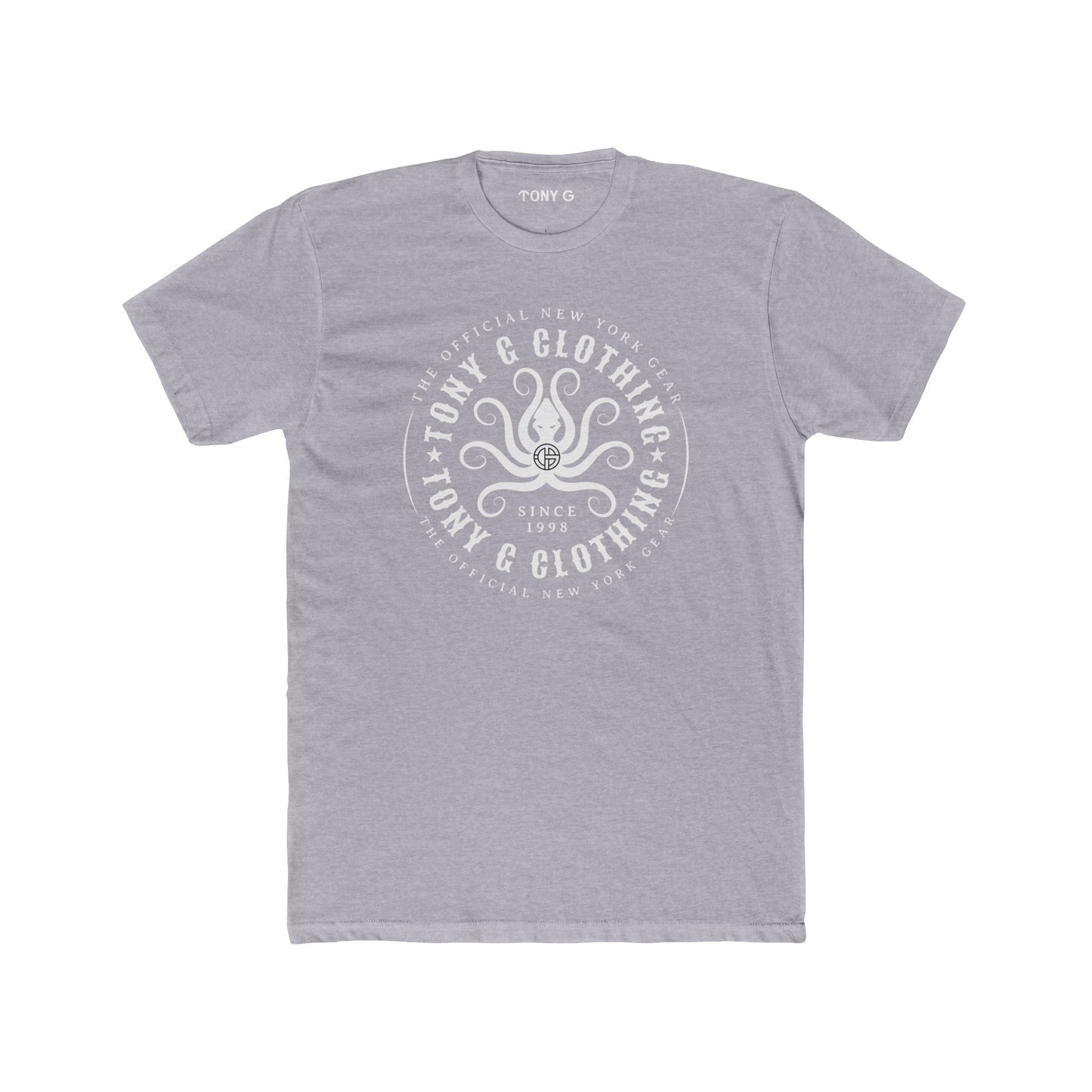TONY Gamochonia 1 Men's Cotton Crew Tee, featuring the TONY Gamochonia 1 design