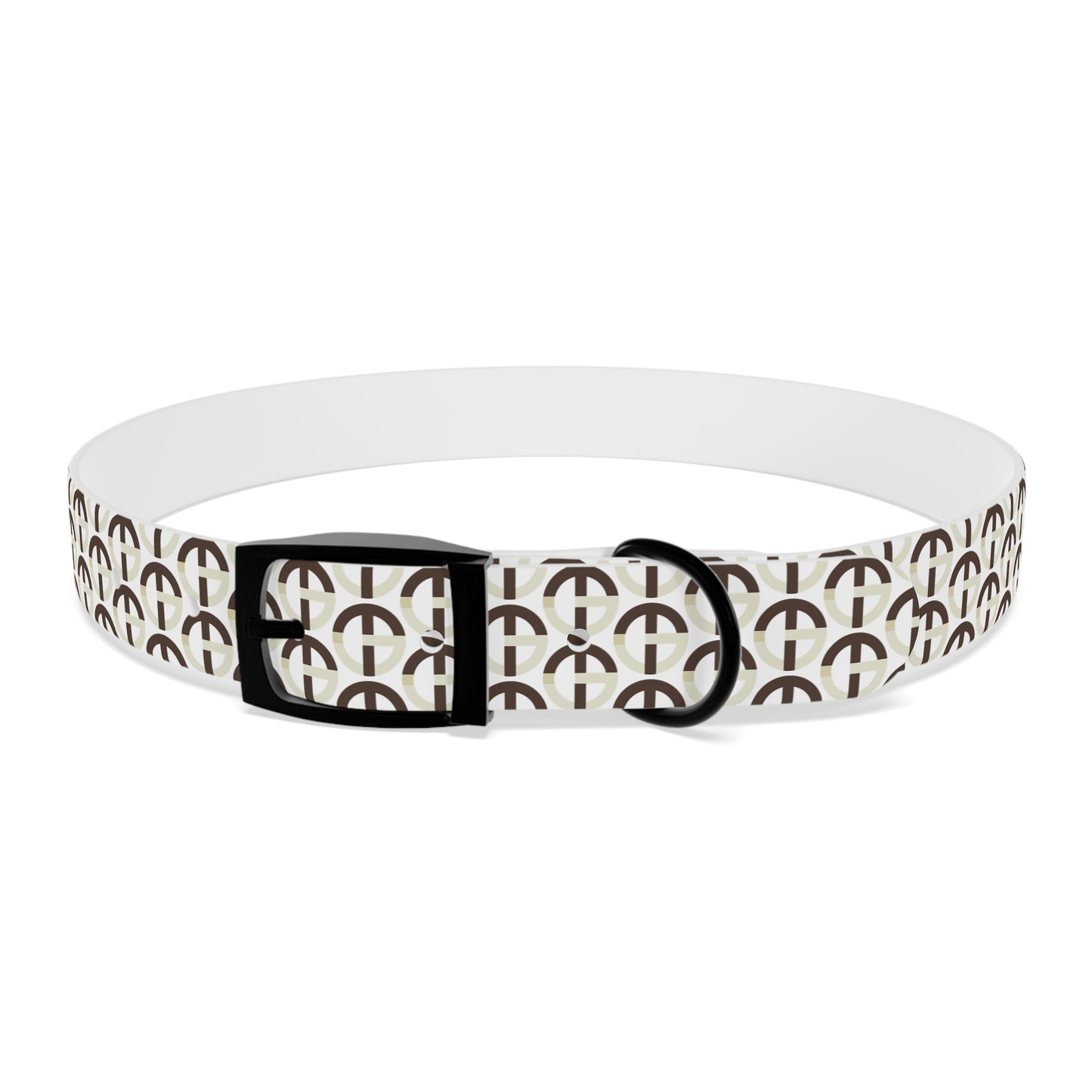 TONY G Dog Collar, featuring the TG Logo #2 Monogram Pattern