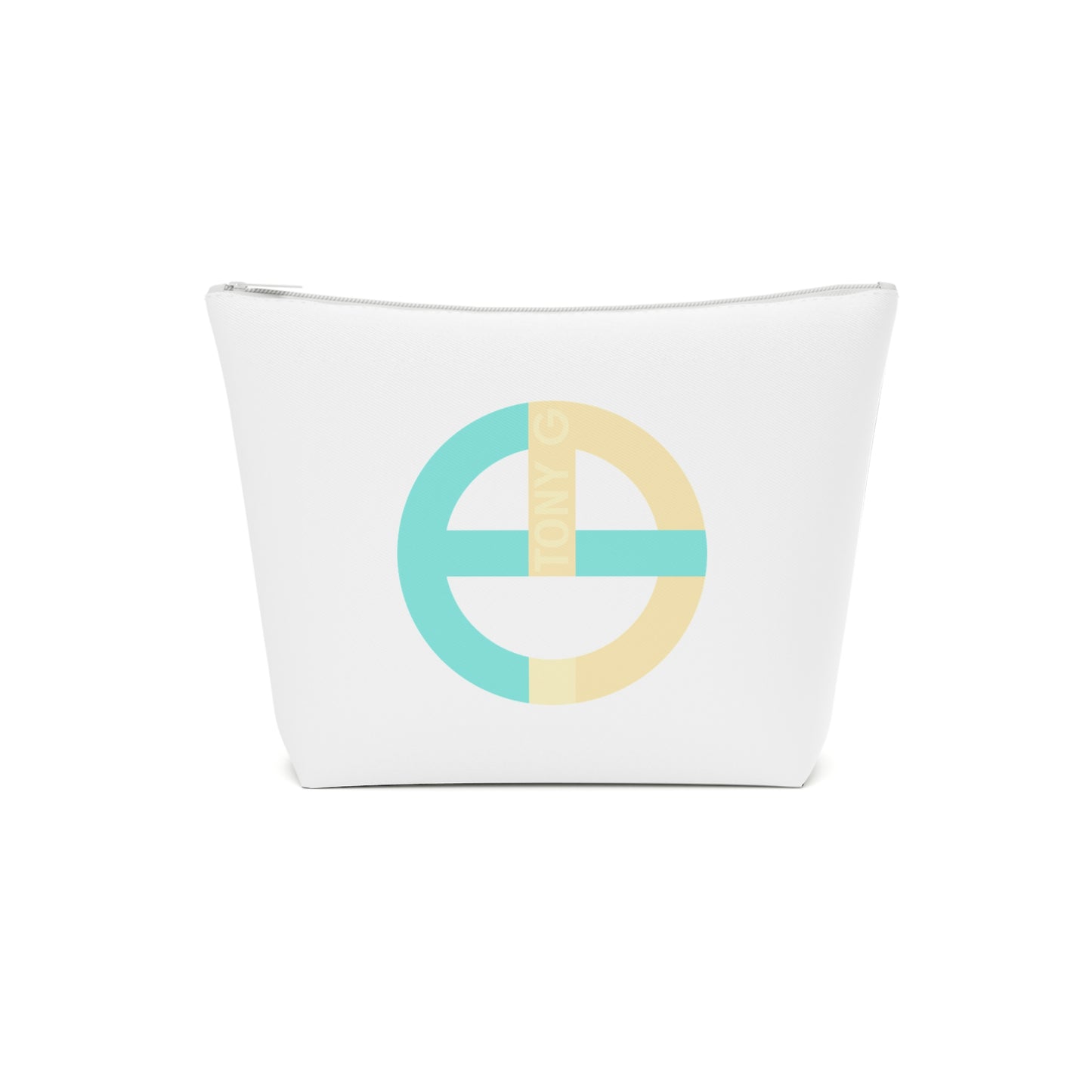 TONY G Cotton Cosmetic Bag, adorned with the TG Logo Vintage #3 Monogram
