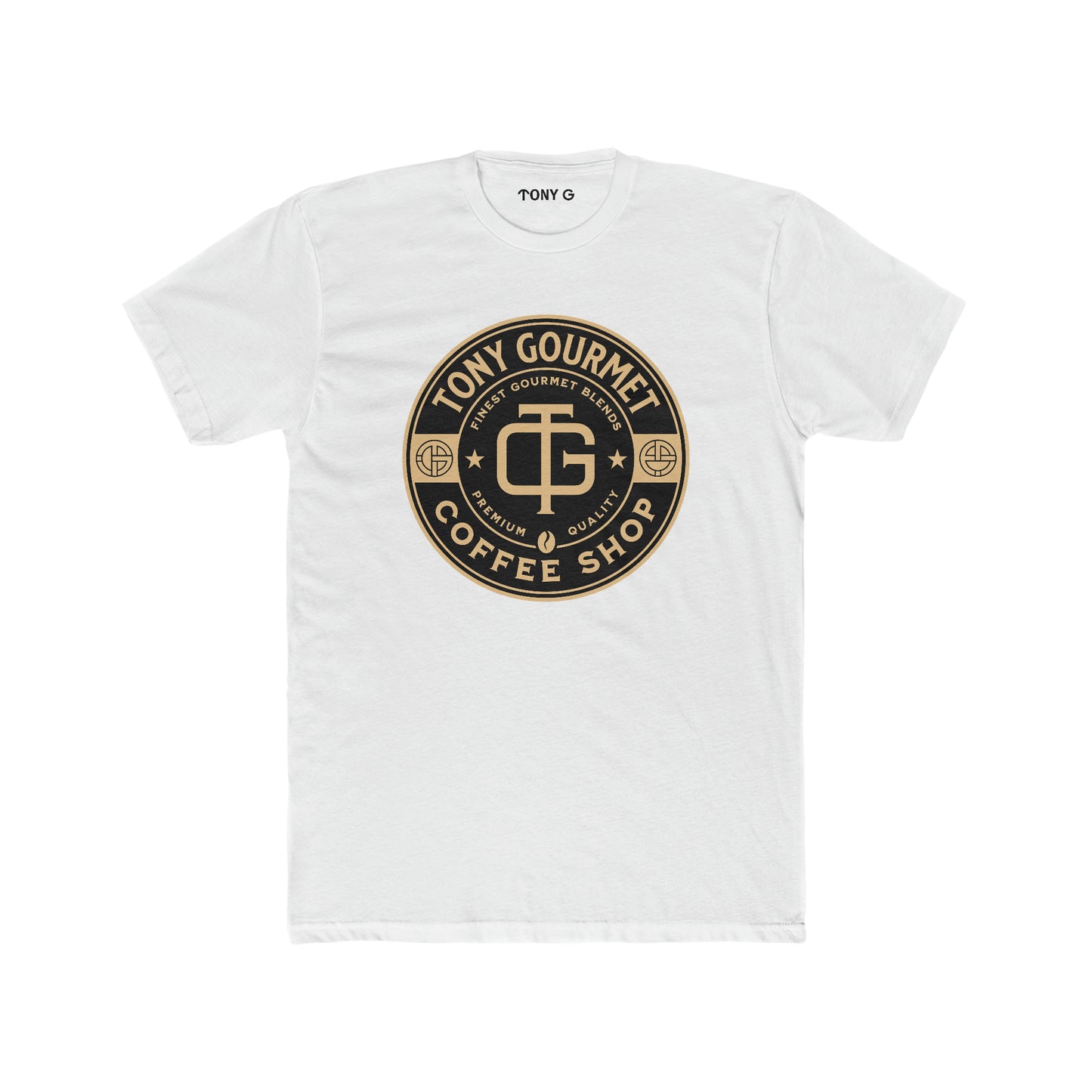 TONY Gourmet Men's Cotton Crew Tee, featuring the TONY Gourmet design