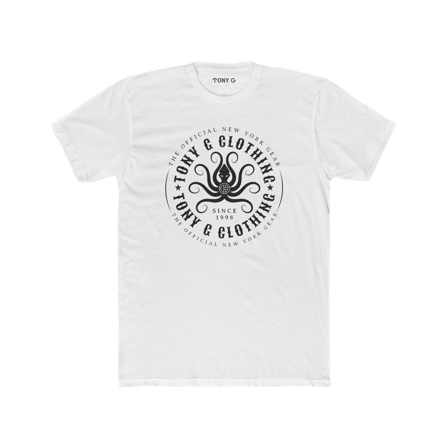 TONY Gamochonia 1 Men's Cotton Crew Tee, featuring the TONY Gamochonia 1 design