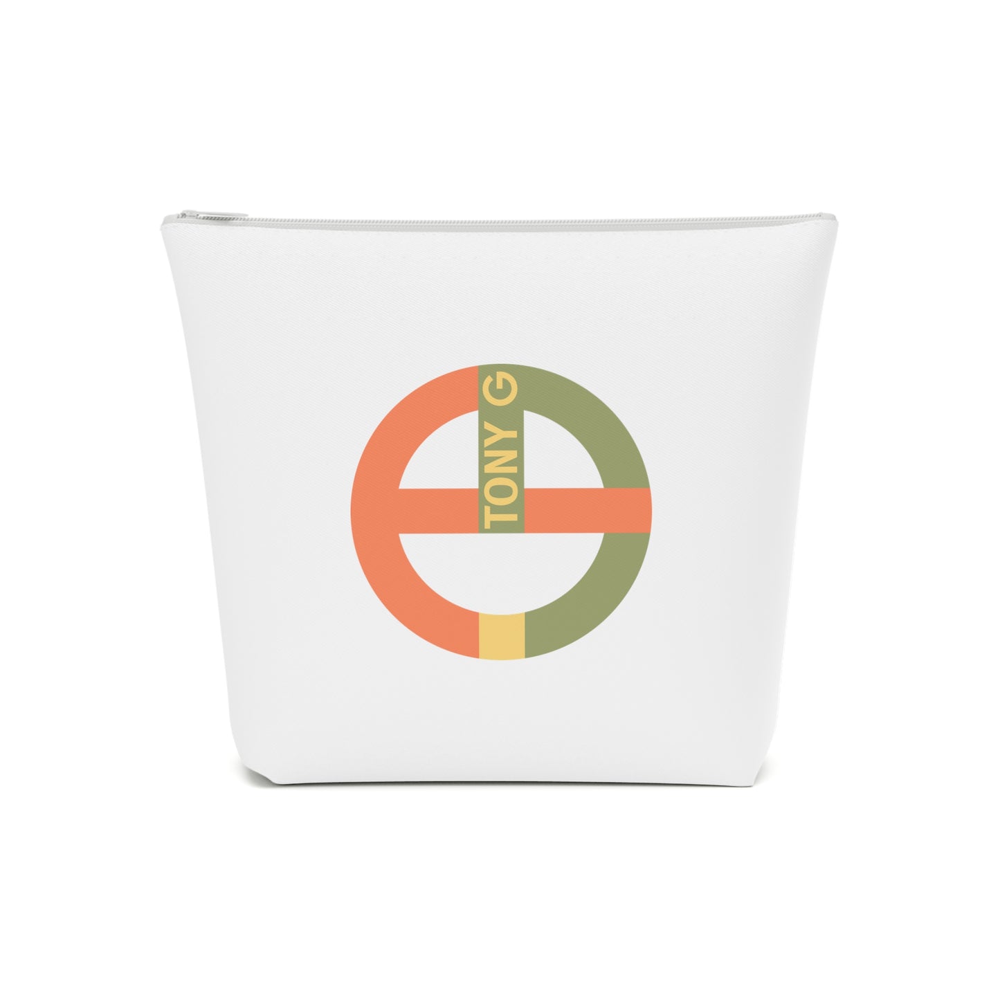 TONY G Cotton Cosmetic Bag, adorned with the TG Logo Vintage #1 Monogram
