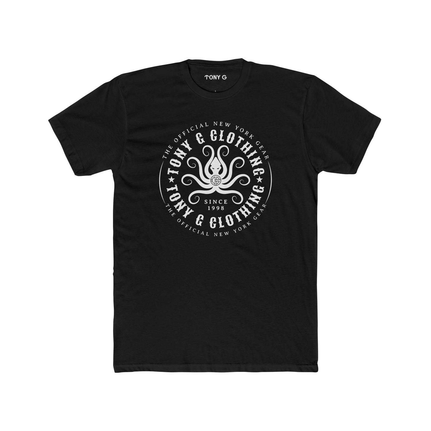 TONY Gamochonia 1 Men's Cotton Crew Tee, featuring the TONY Gamochonia 1 design