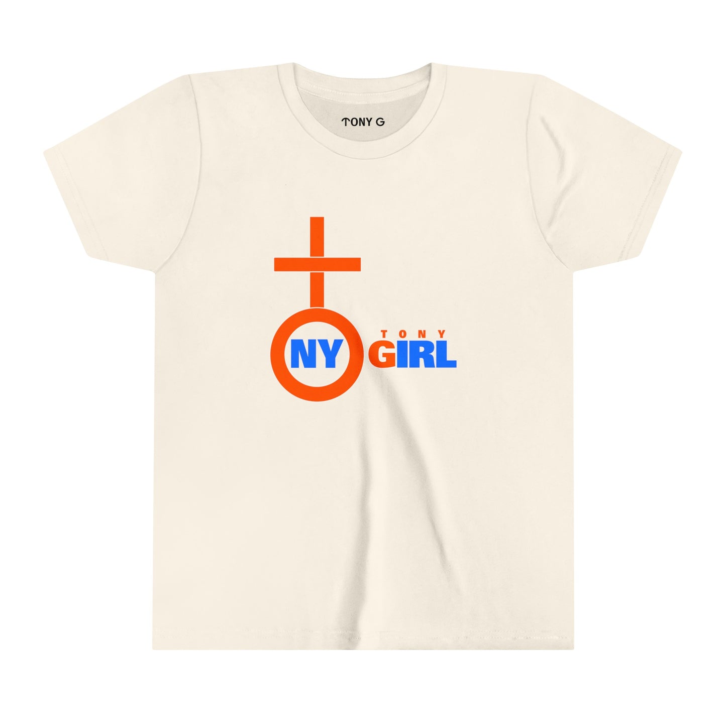 TONY Girl Youth Short Sleeve Tee, featuring the TONY Girl design