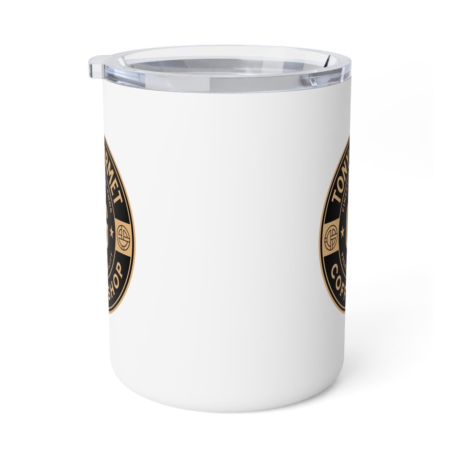 TONY Gourmet Insulated Coffee Mug, 10oz, featuring the TONY Gourmet design