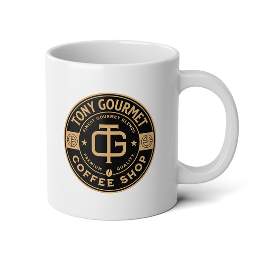 TONY Gourmet Jumbo Mug, 20oz, featuring the TONY Gourmet design