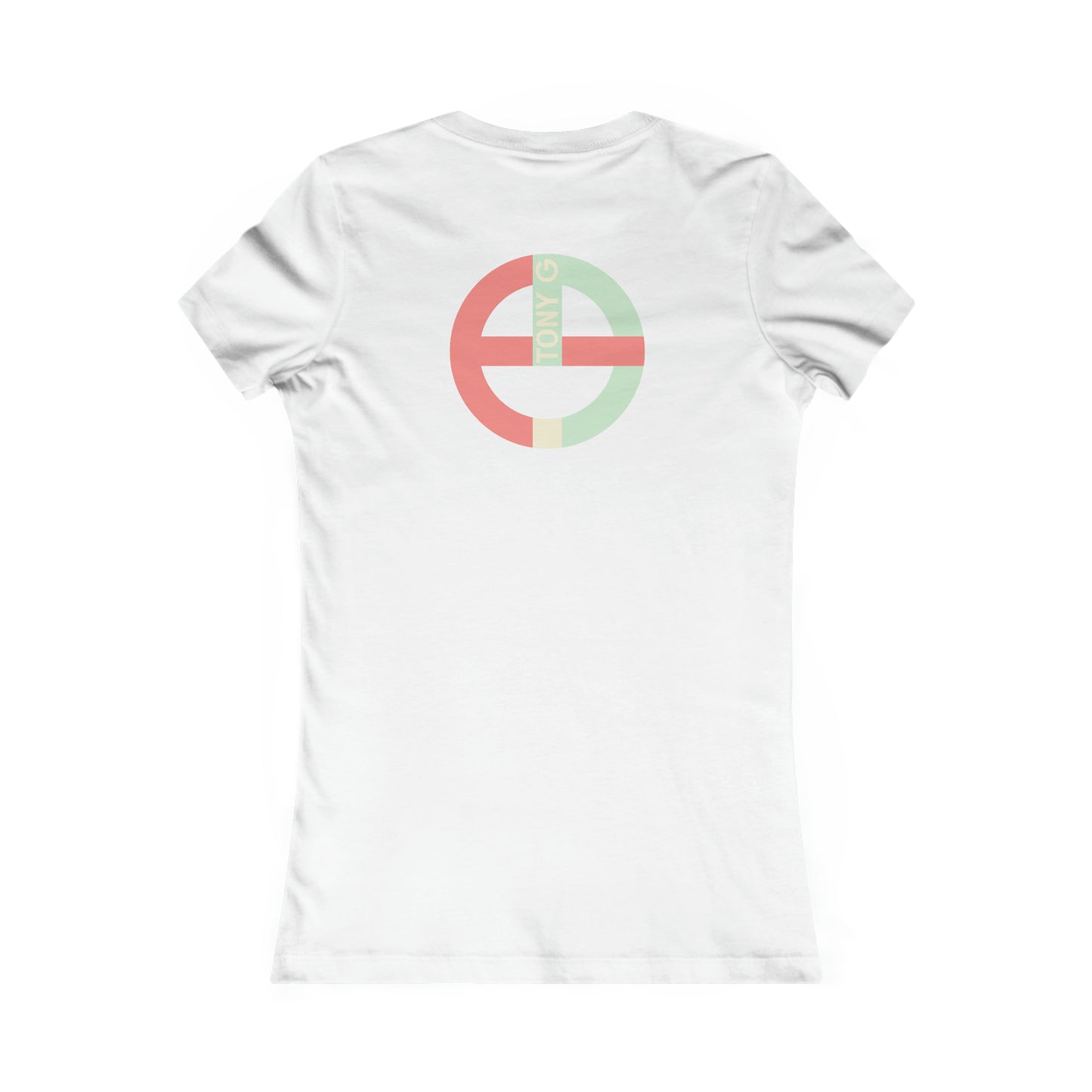 TONY G Women's Favorite Tee, adorned with the TG Logo Vintage #4 Monogram
