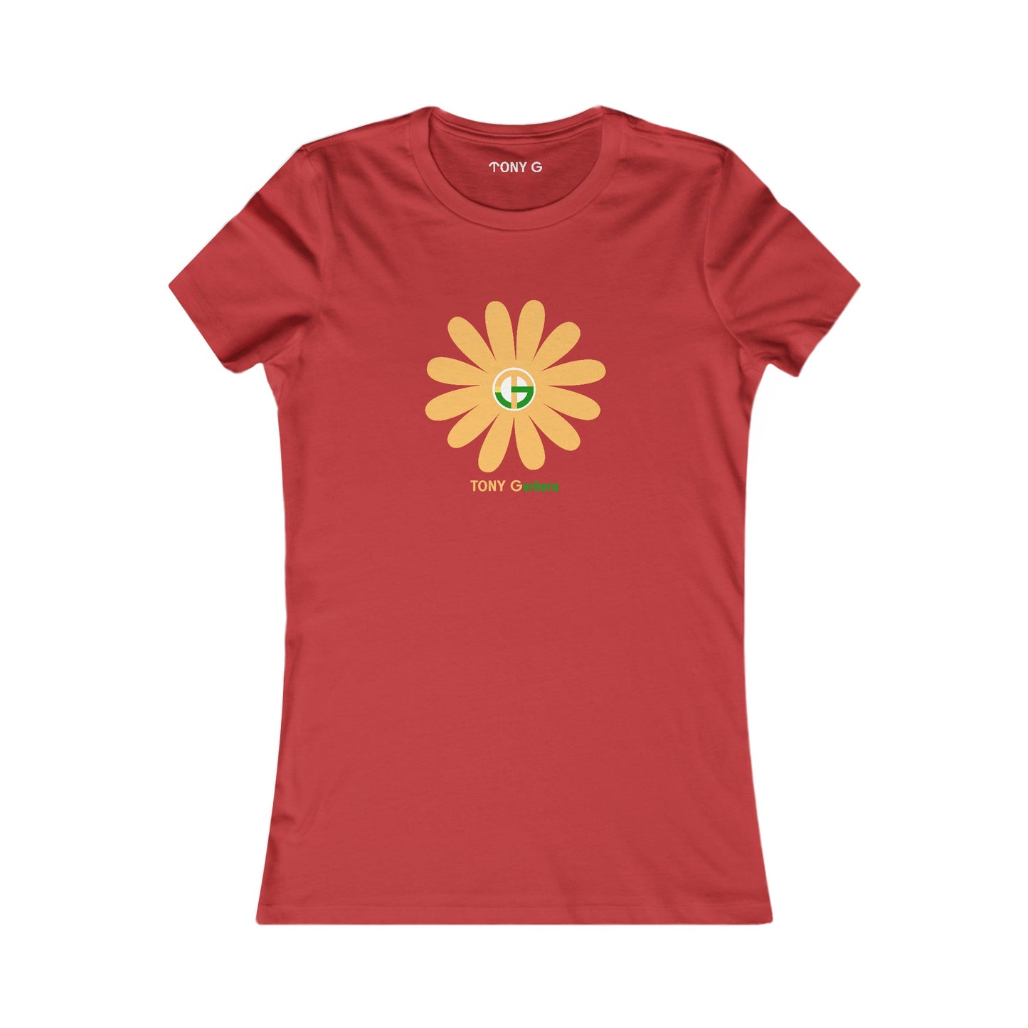 TONY Gerbera(#5 of 12) Women's Favorite Tee, adorned with the TONY Gerbera #5 design