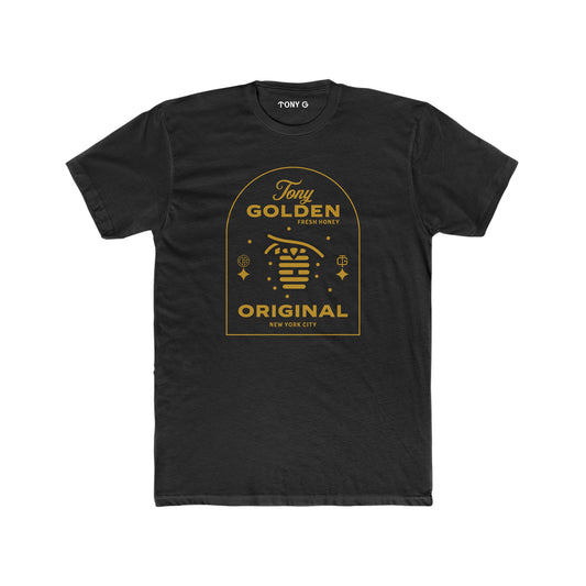 TONY Golden Men's Cotton Crew Tee, featuring the TONY Golden design