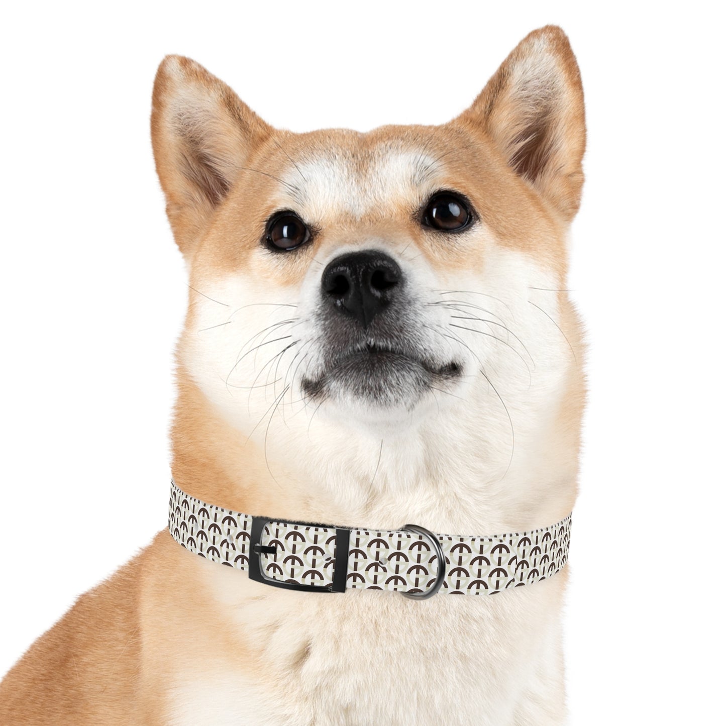 TONY G Dog Collar, featuring the TG Logo #2 Monogram Pattern