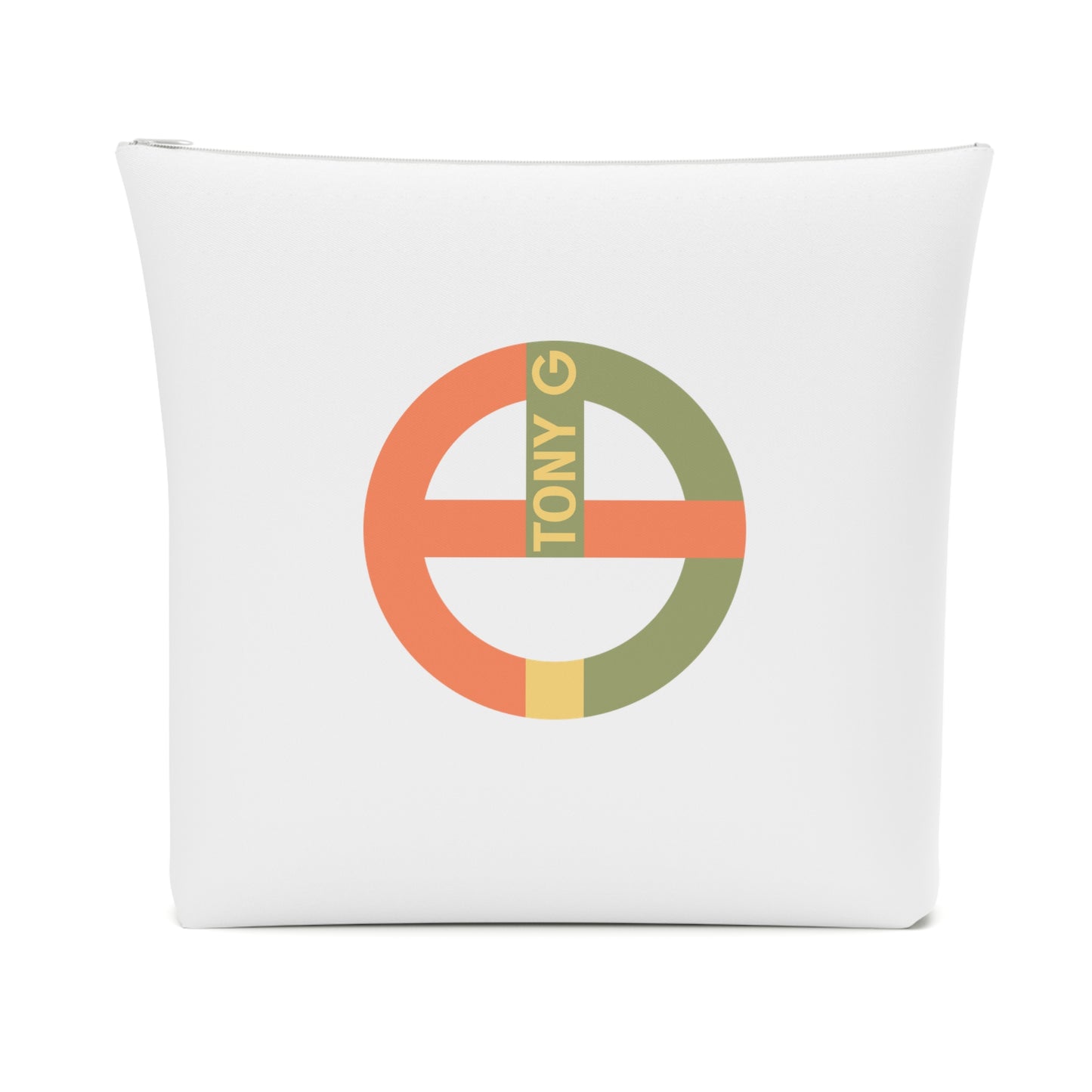 TONY G Cotton Cosmetic Bag, adorned with the TG Logo Vintage #1 Monogram