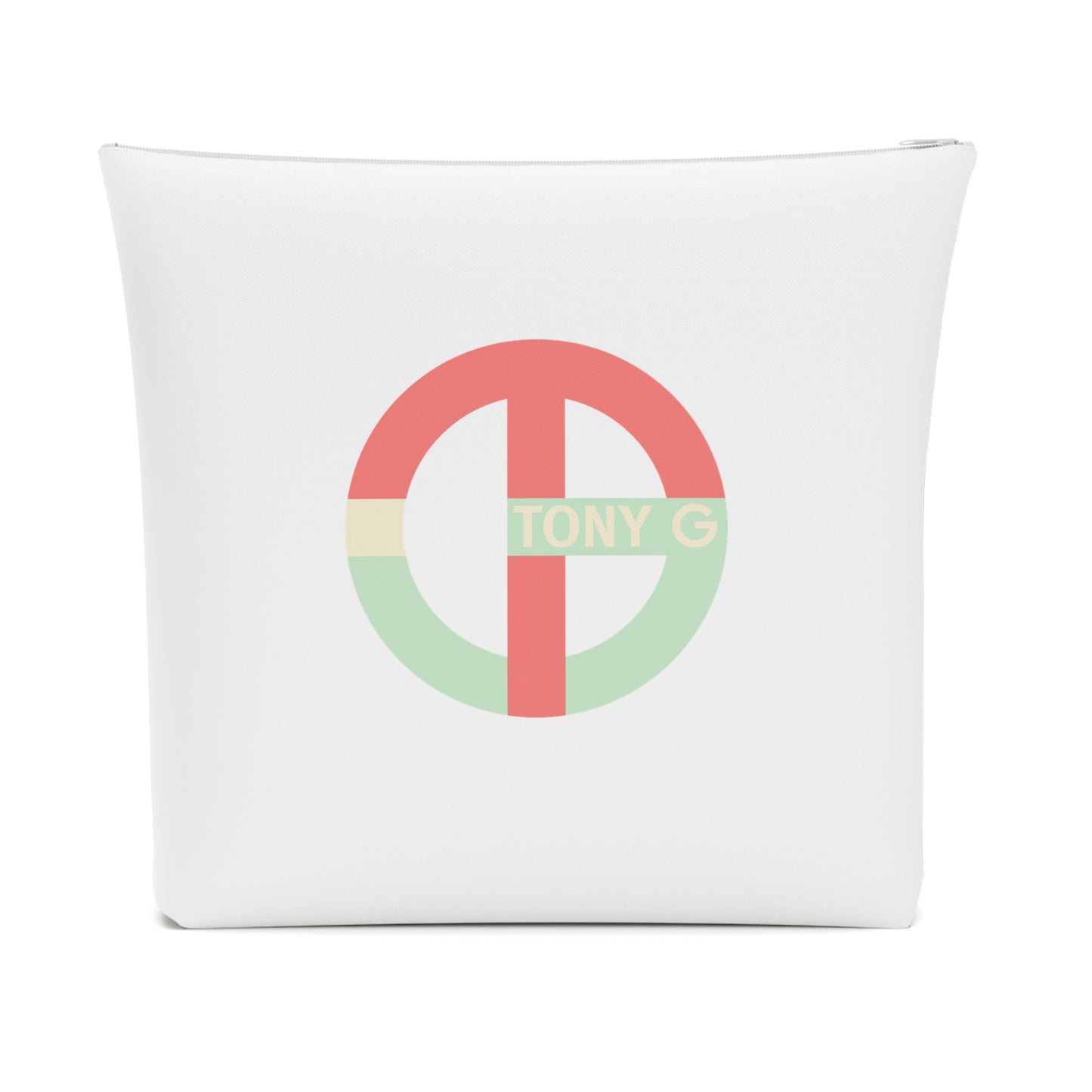 TONY G Cotton Cosmetic Bag, adorned with the TG Logo Vintage #4 Monogram