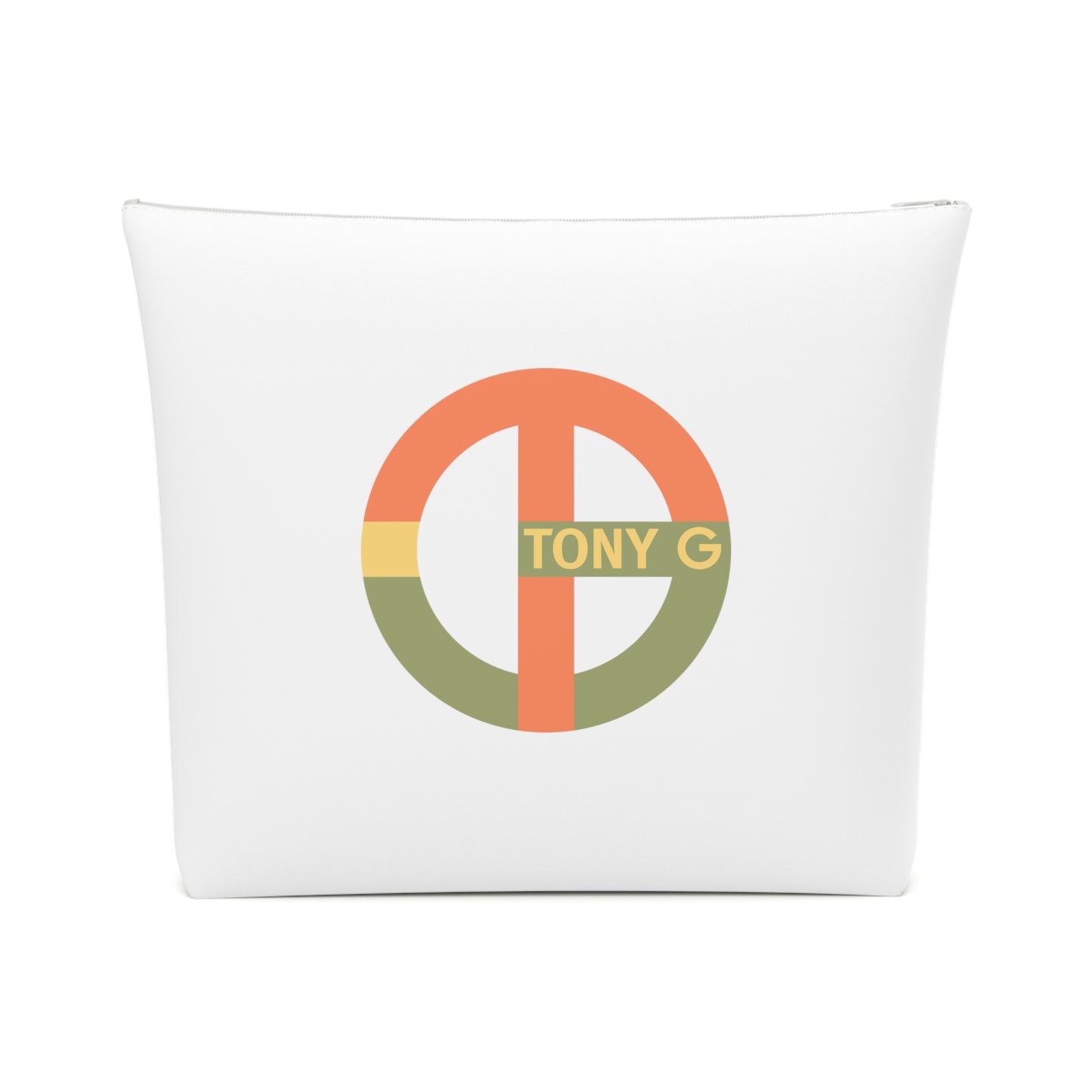 TONY G Cotton Cosmetic Bag, adorned with the TG Logo Vintage #1 Monogram
