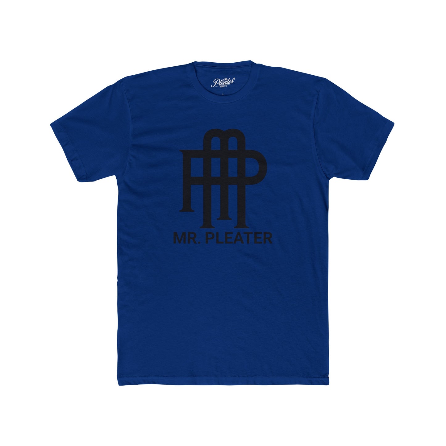 Mr. Pleater By TONY G Men's Cotton Crew Tee, featuring the Mr. Pleater Monogram