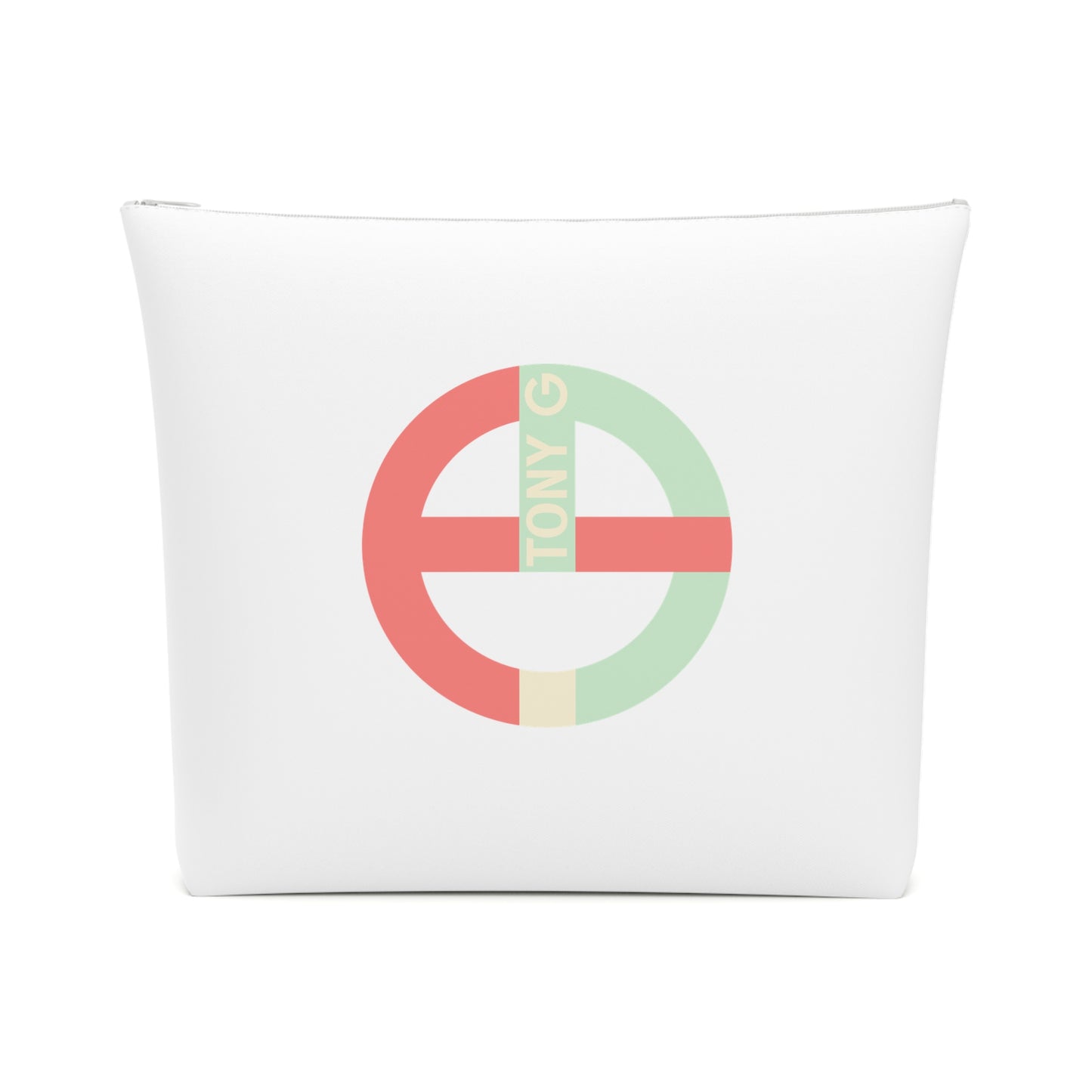 TONY G Cotton Cosmetic Bag, adorned with the TG Logo Vintage #4 Monogram