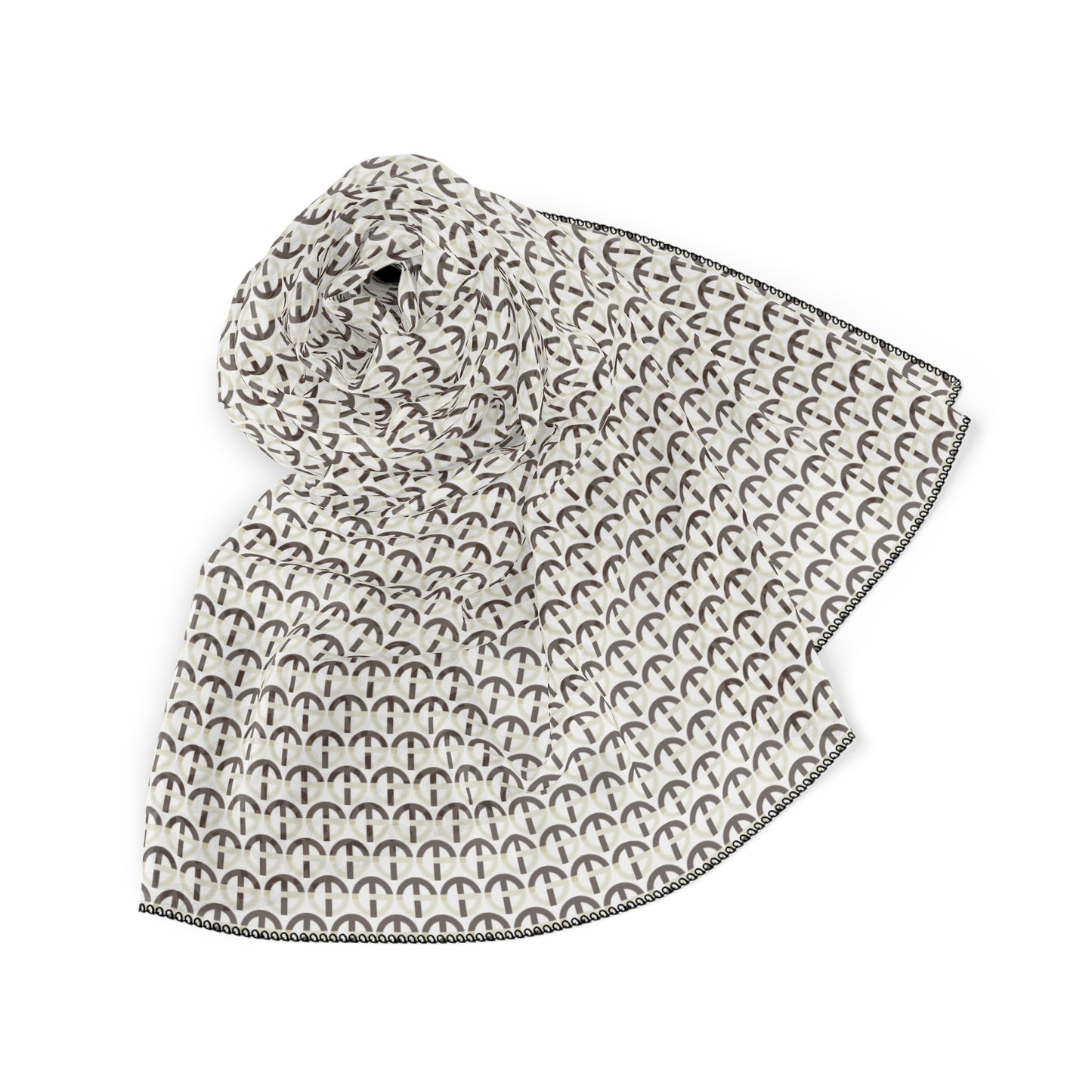 TONY G Scarf, adorned with the TG Logo #2 Monogram Pattern