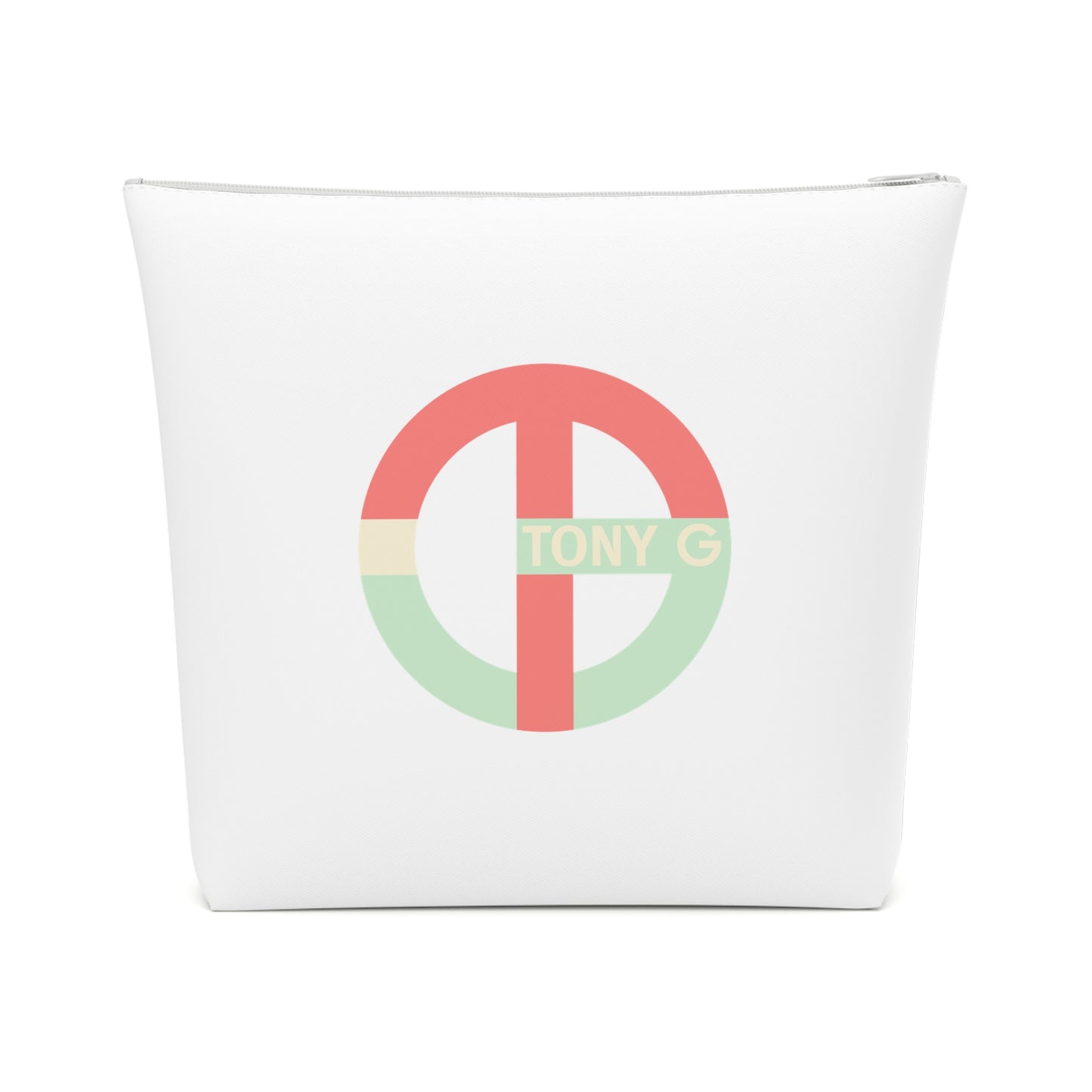 TONY G Cotton Cosmetic Bag, adorned with the TG Logo Vintage #4 Monogram
