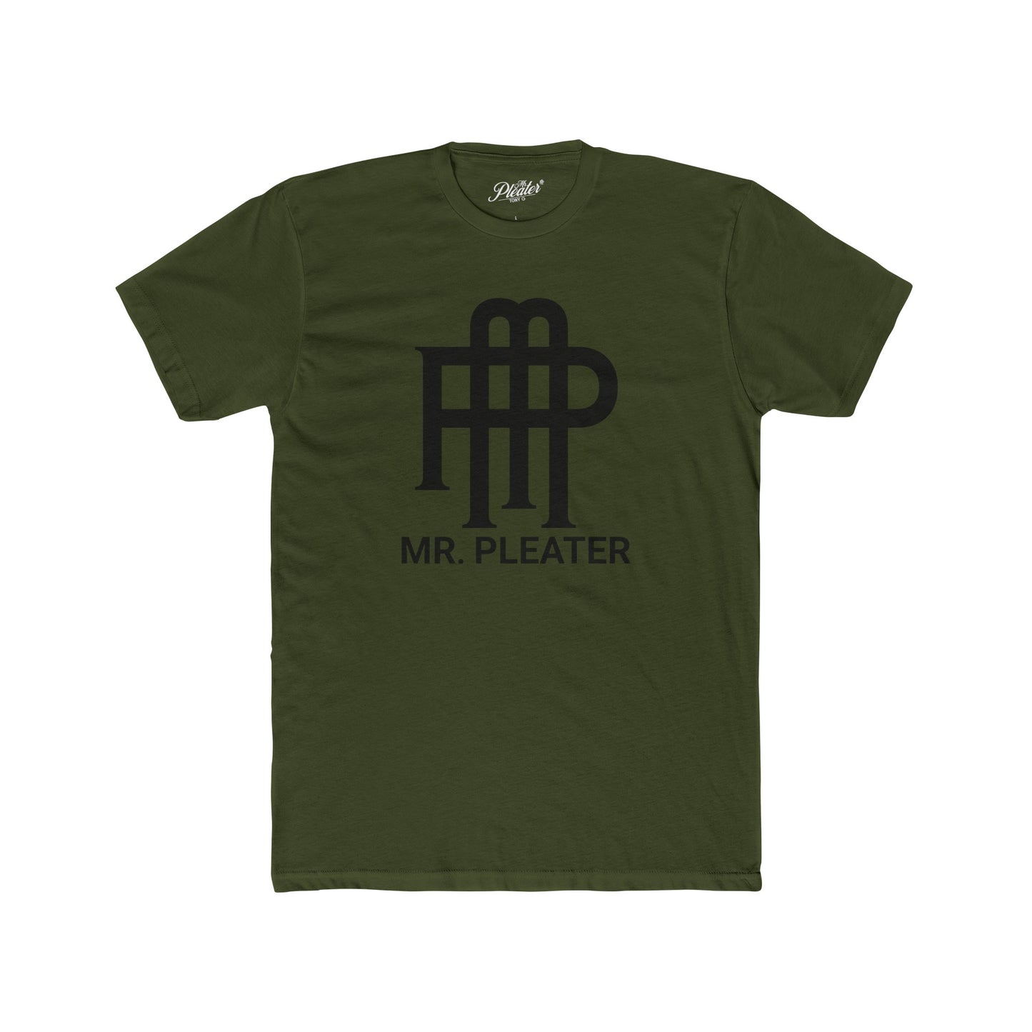 Mr. Pleater By TONY G Men's Cotton Crew Tee, featuring the Mr. Pleater Monogram