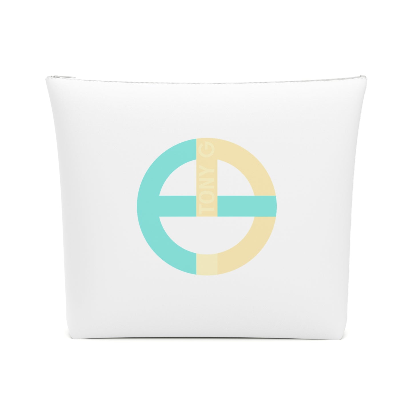 TONY G Cotton Cosmetic Bag, adorned with the TG Logo Vintage #3 Monogram