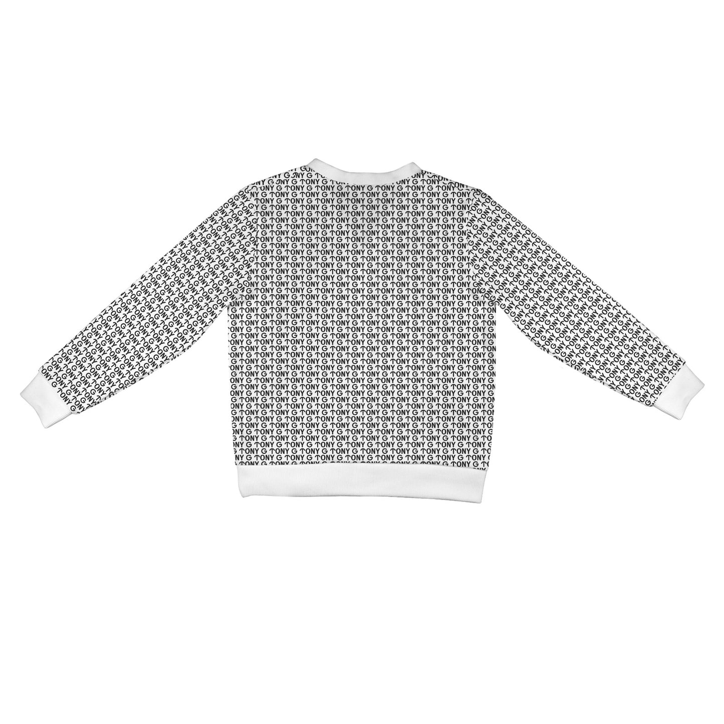 TONY G ribbed cardigan sweater, featuring the TONY G logo
