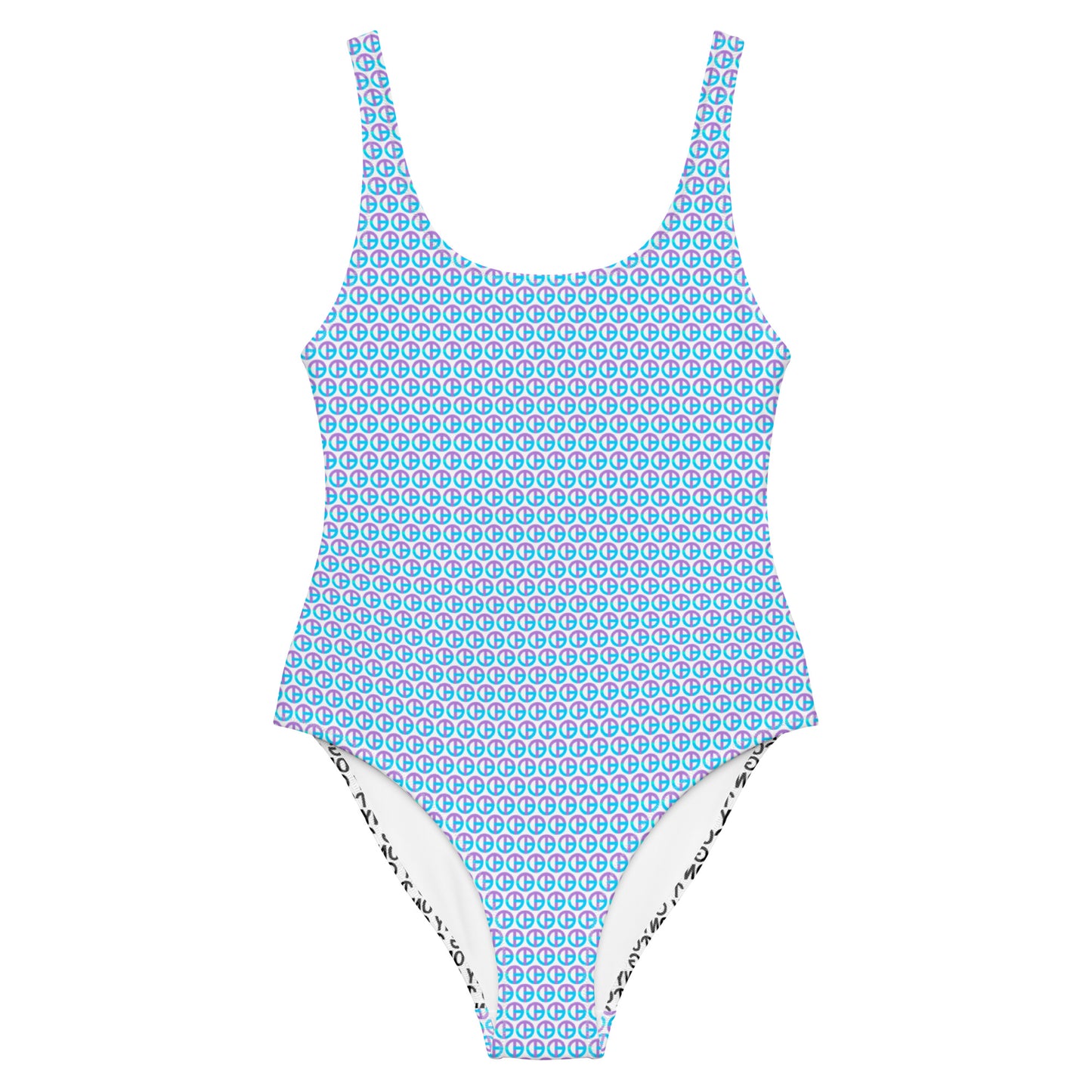 TONY G One-Piece Swimsuit, adorned with the TG Logo #12 Monogram Pattern