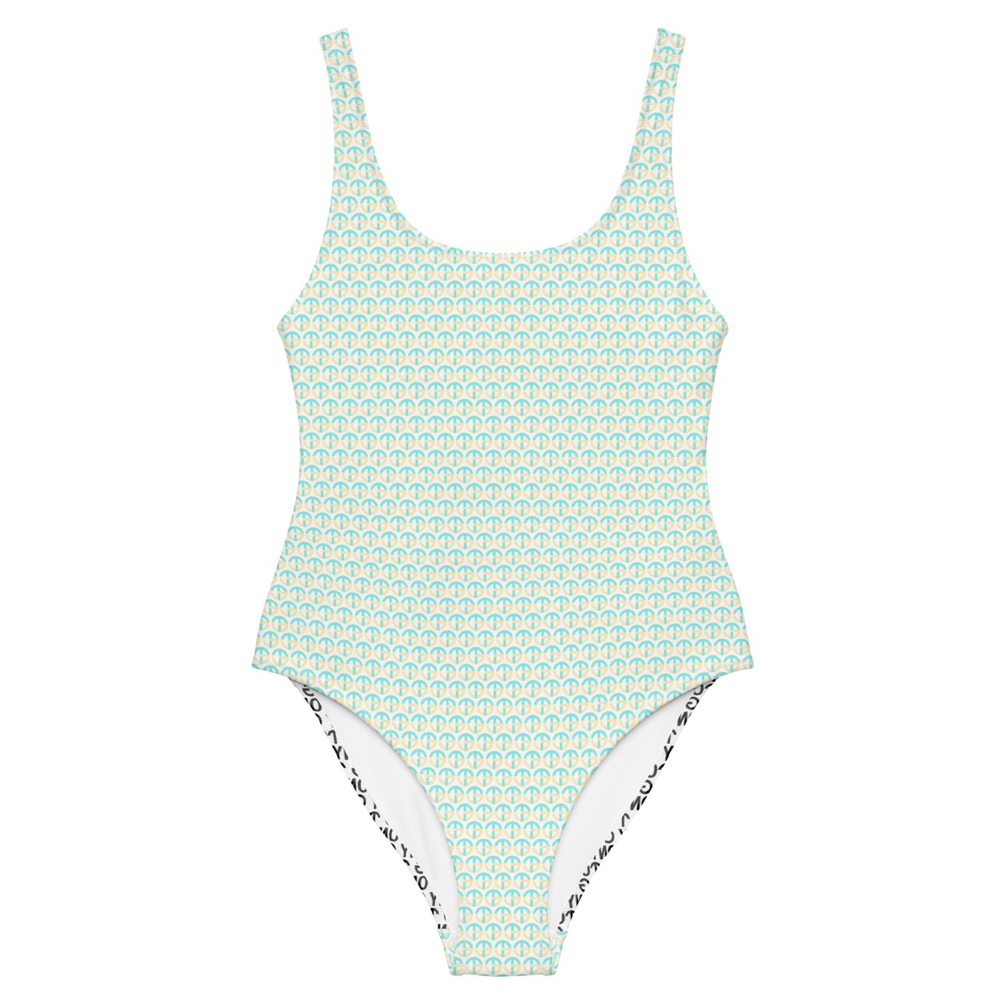 TONY G One-Piece Swimsuit, adorned with the TG Logo #3 Monogram Pattern