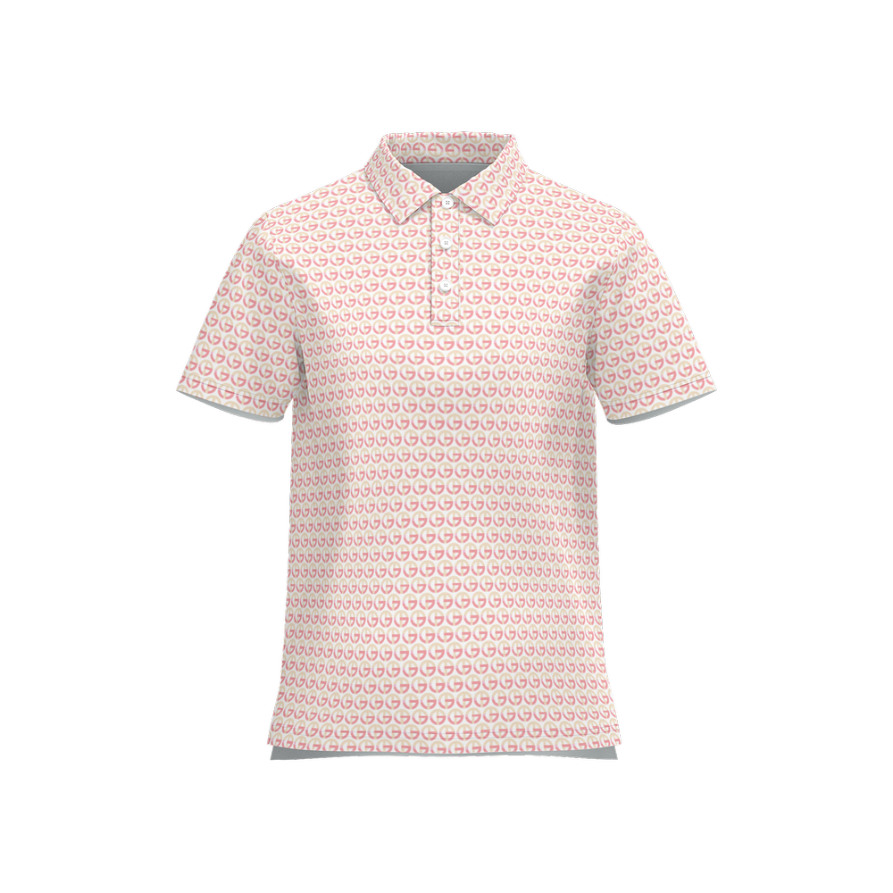 TONY G Women's Classic Fit Polo Shirt, adorned with the TG Logo #11 Monogram Pattern