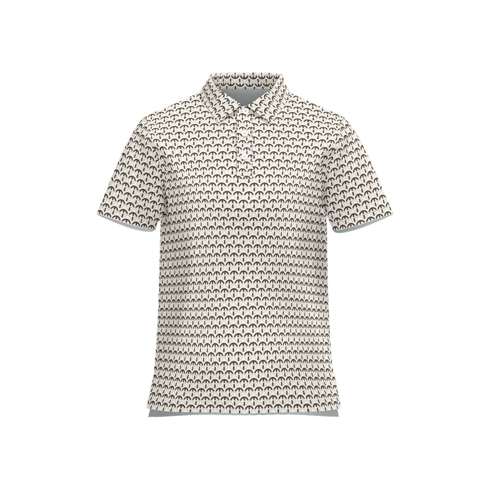 TONY G Women's Classic Fit Polo Shirt, adorned with the TG Logo #2 Monogram Pattern
