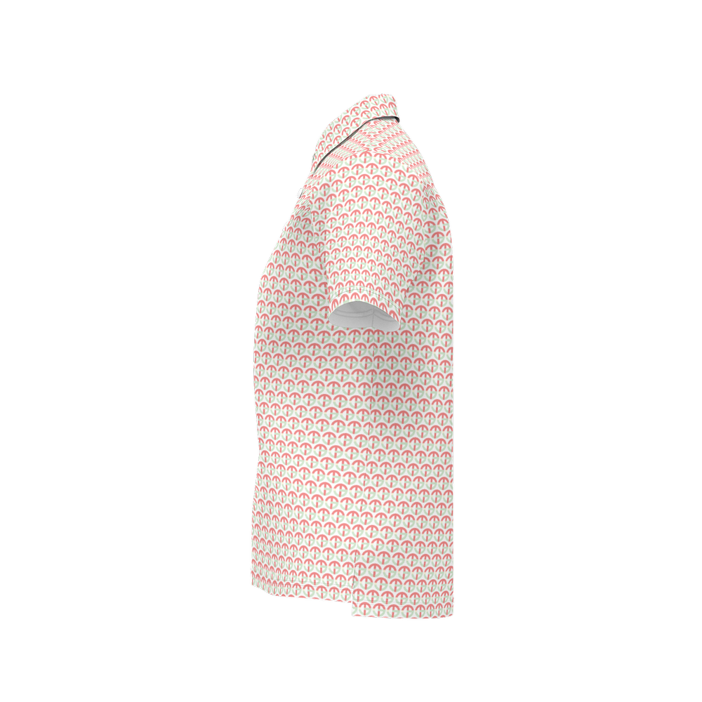 TONY G Women's Classic Fit Polo Shirt, adorned with the TG Logo #4 Monogram Pattern