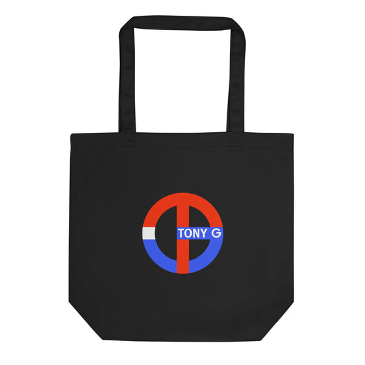 TONY G Eco Tote Bag, adorned with the TG Logo USA Monogram