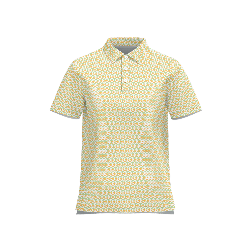 TONY G Women's Classic Fit Polo Shirt, adorned with the TG Logo #8 Monogram Pattern