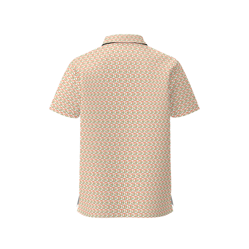 TONY G Women's Classic Fit Polo Shirt, adorned with the TG Logo #1 Monogram Pattern