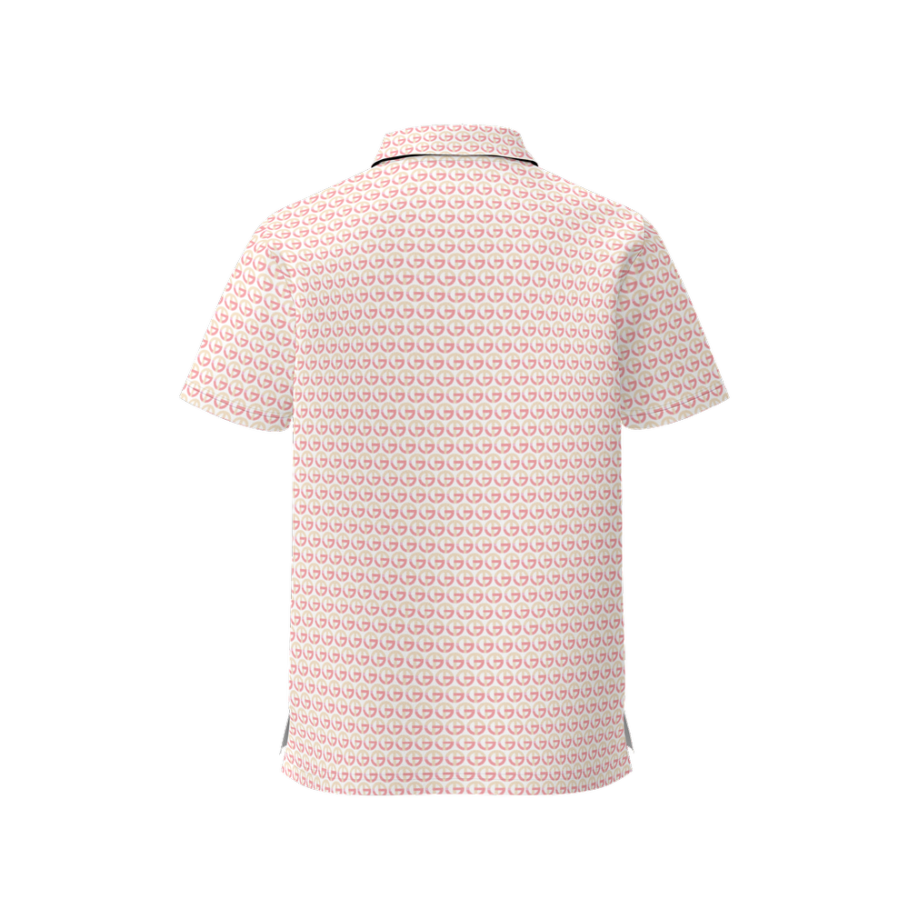 TONY G Women's Classic Fit Polo Shirt, adorned with the TG Logo #11 Monogram Pattern