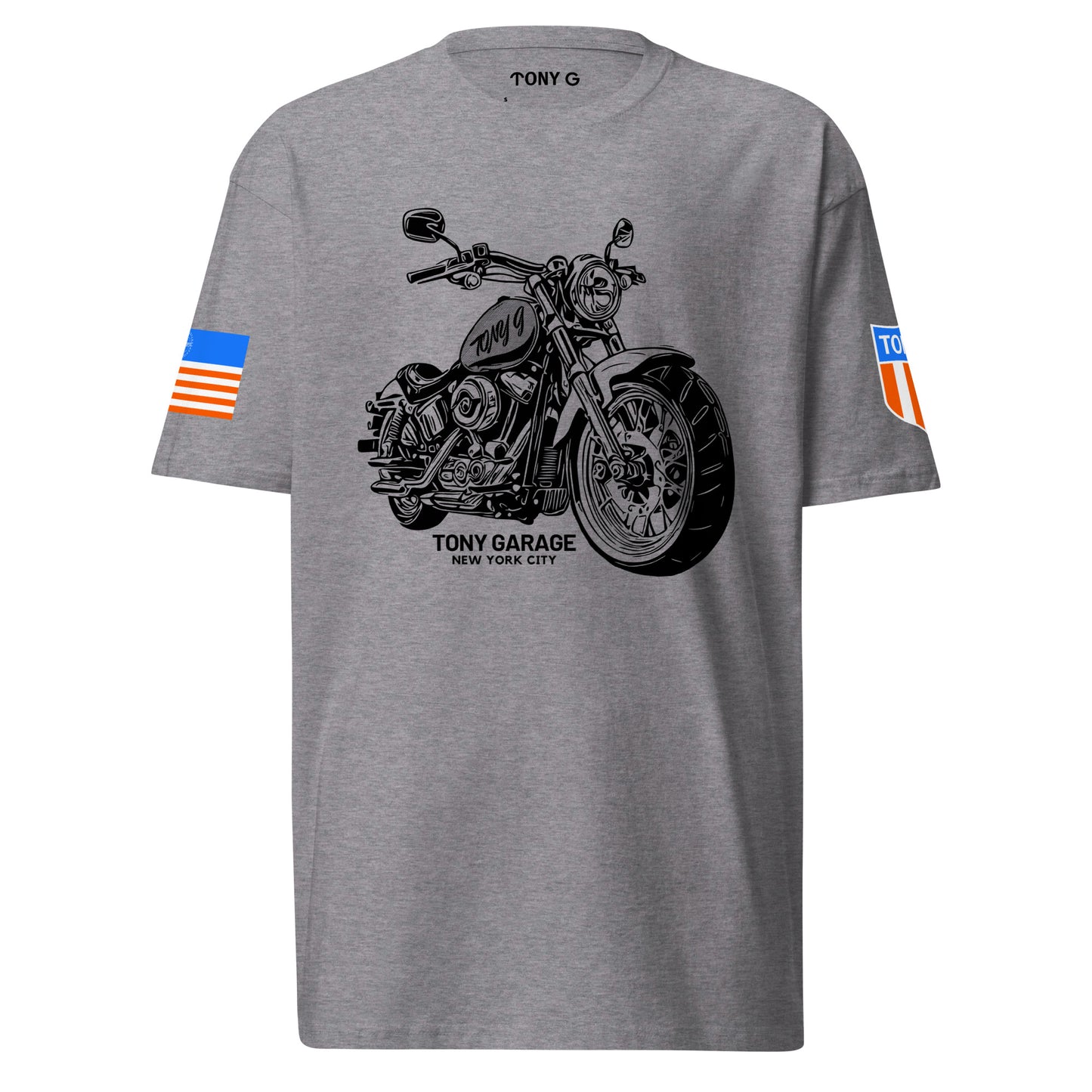 TONY Garage 4 Men's Heavyweight Cotton Tee, featuring the TONY Garage 4 design