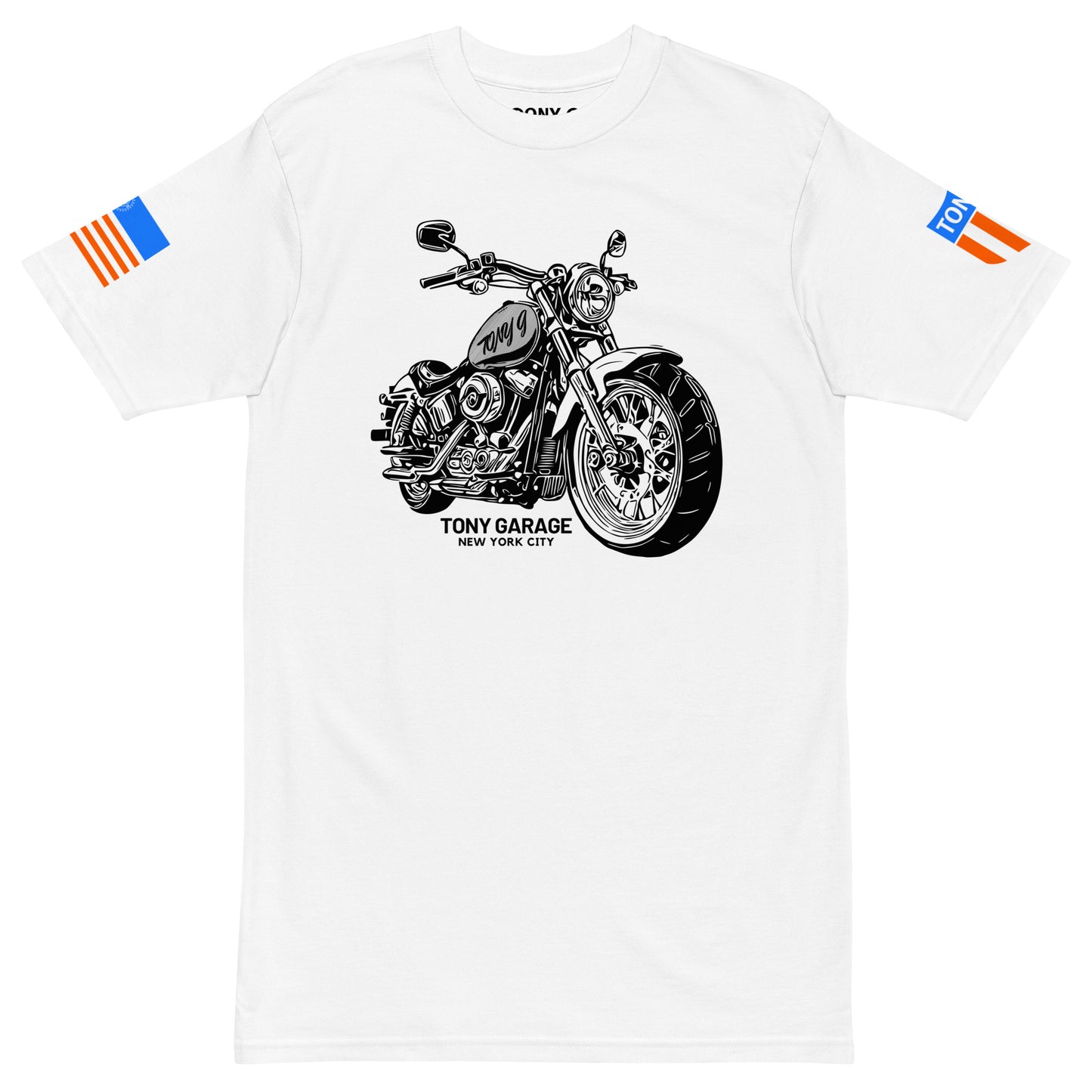 TONY Garage 4 Men's Heavyweight Cotton Tee, featuring the TONY Garage 4 design